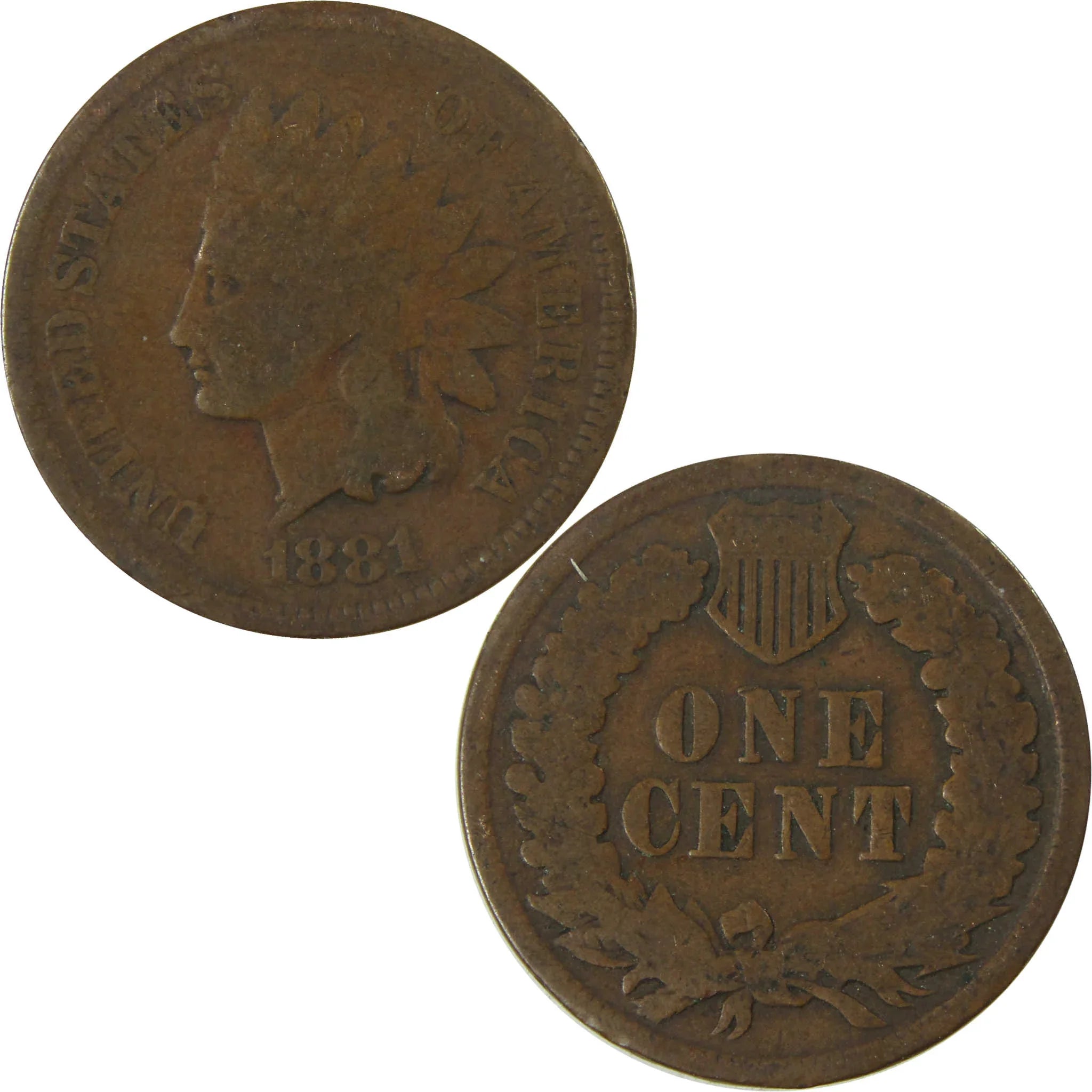1881 Indian Head Cent G Good Penny 1c Coin SKU:I27012