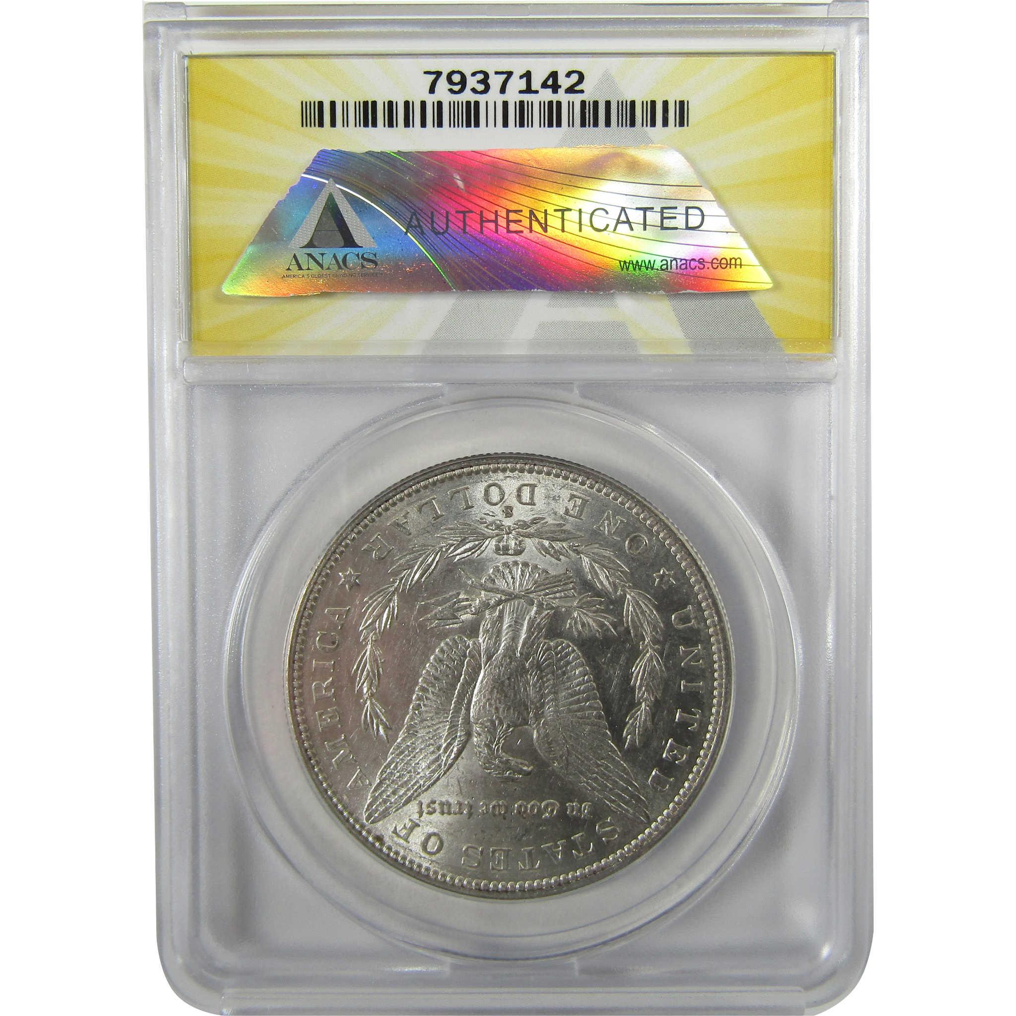1889 S Morgan Silver Dollar AU 55 ANACS $1 Coin Collectible SKU:I28019 - Morgan coin - Morgan silver dollar - Morgan silver dollar for sale - Profile Coins & Collectibles