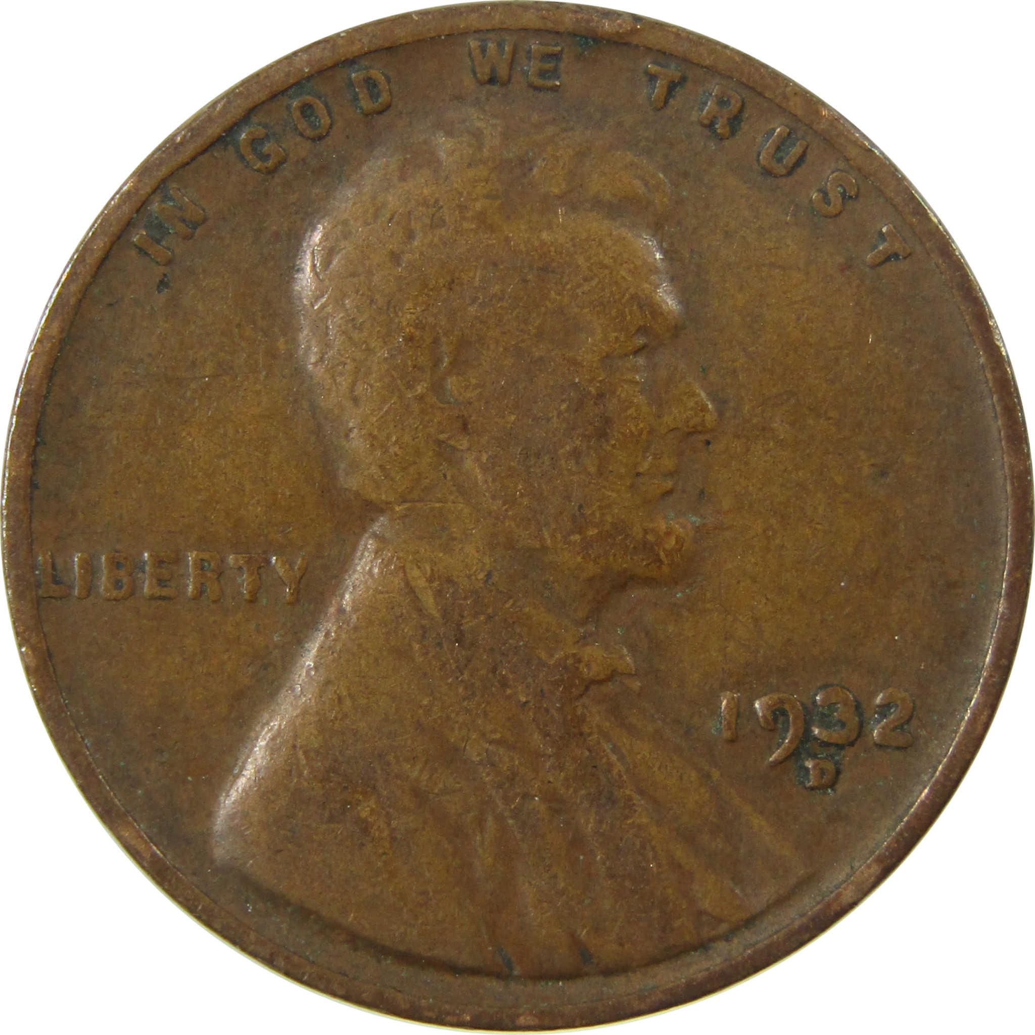 1932 D Lincoln Wheat Cent F Fine Penny SKU:I26710