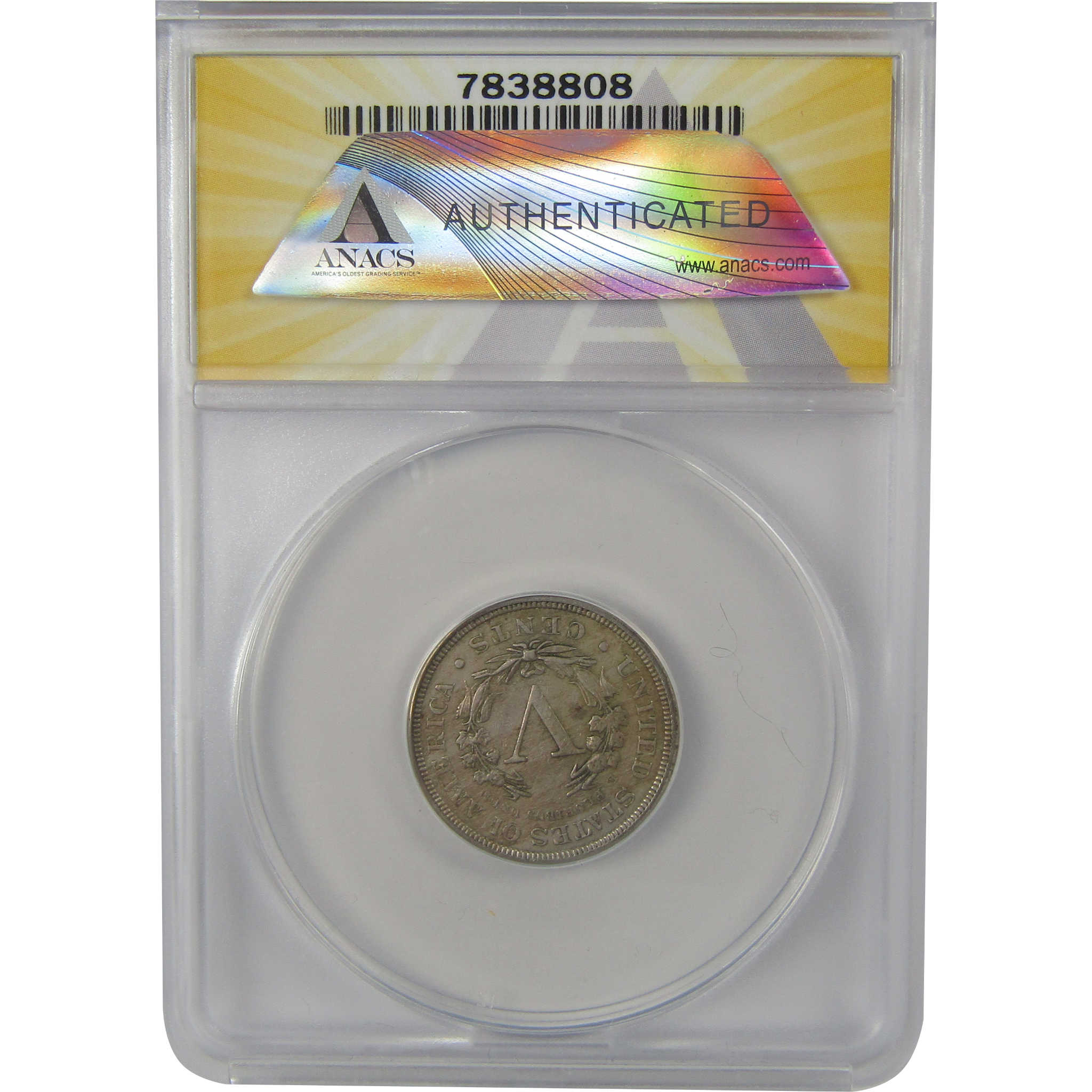 1888 Liberty Head V Nickel EF 45 Details ANACS 5c Coin SKU:I22311