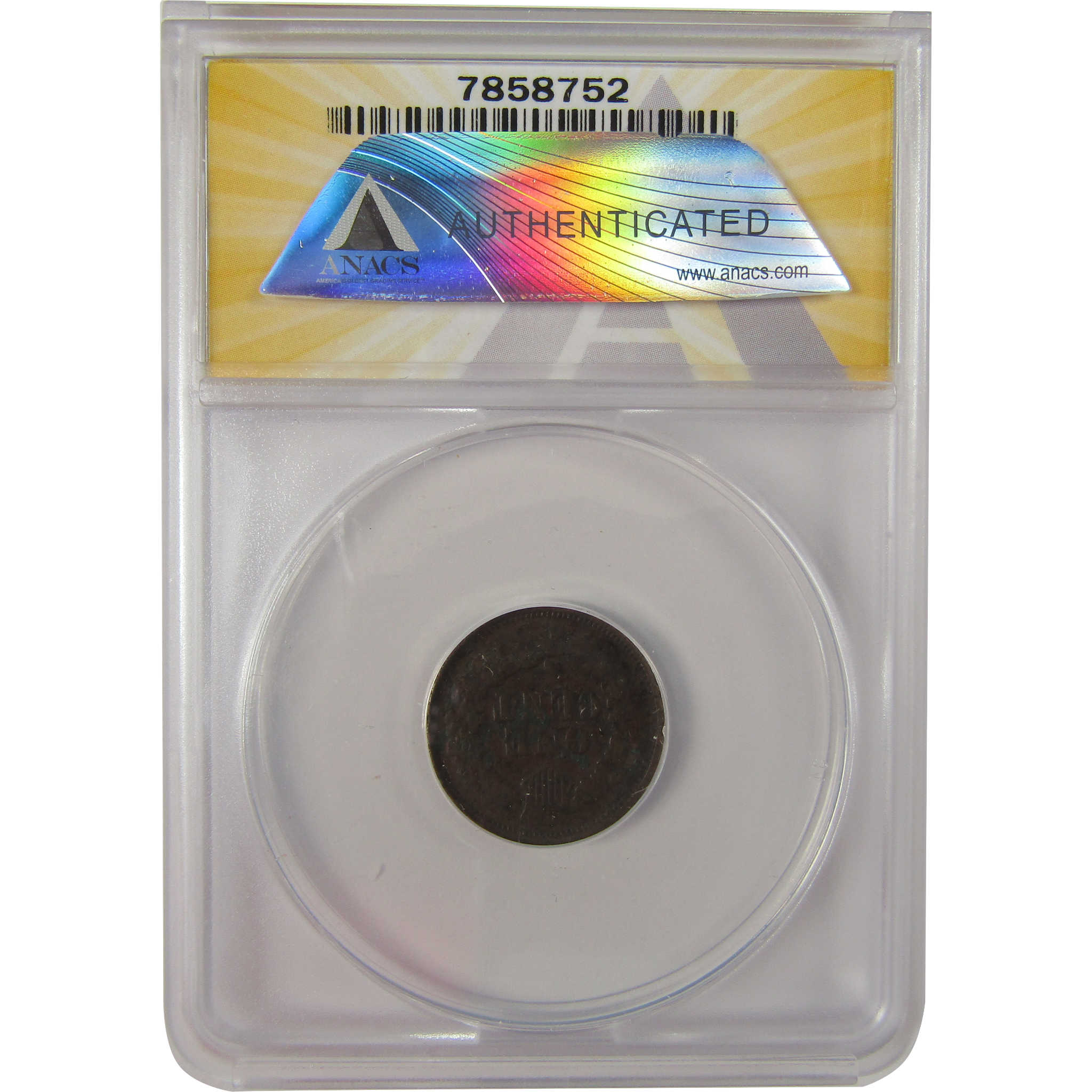 1867 Indian Head Cent F 12 Details ANACS Penny 1c Coin SKU:I20144