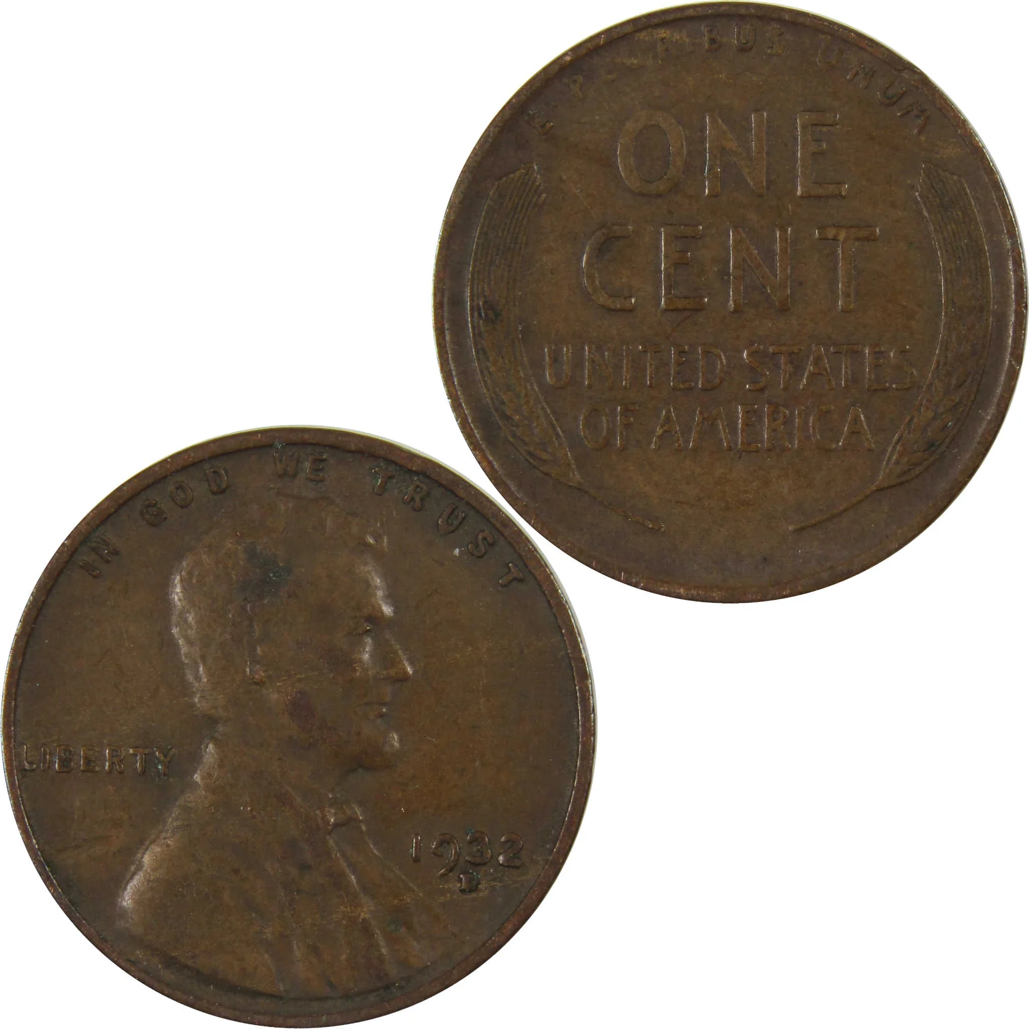 1932 D Lincoln Wheat Cent VF Very Fine Penny 1c Coin SKU:I26809