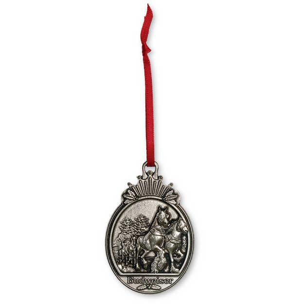 Budweiser Clydesdale Pewter Ornament Collectible