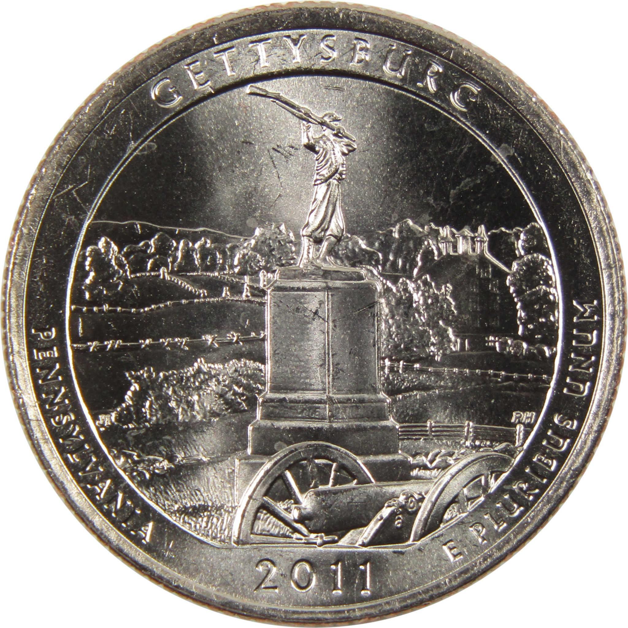 2011-D Gettysburg ATB Quarter - For Sale, Buy Now Onlne - tem #743595 2011-D Gettysburg ATB Quarter - For Sale, Buy Now Onlne - tem #743595
