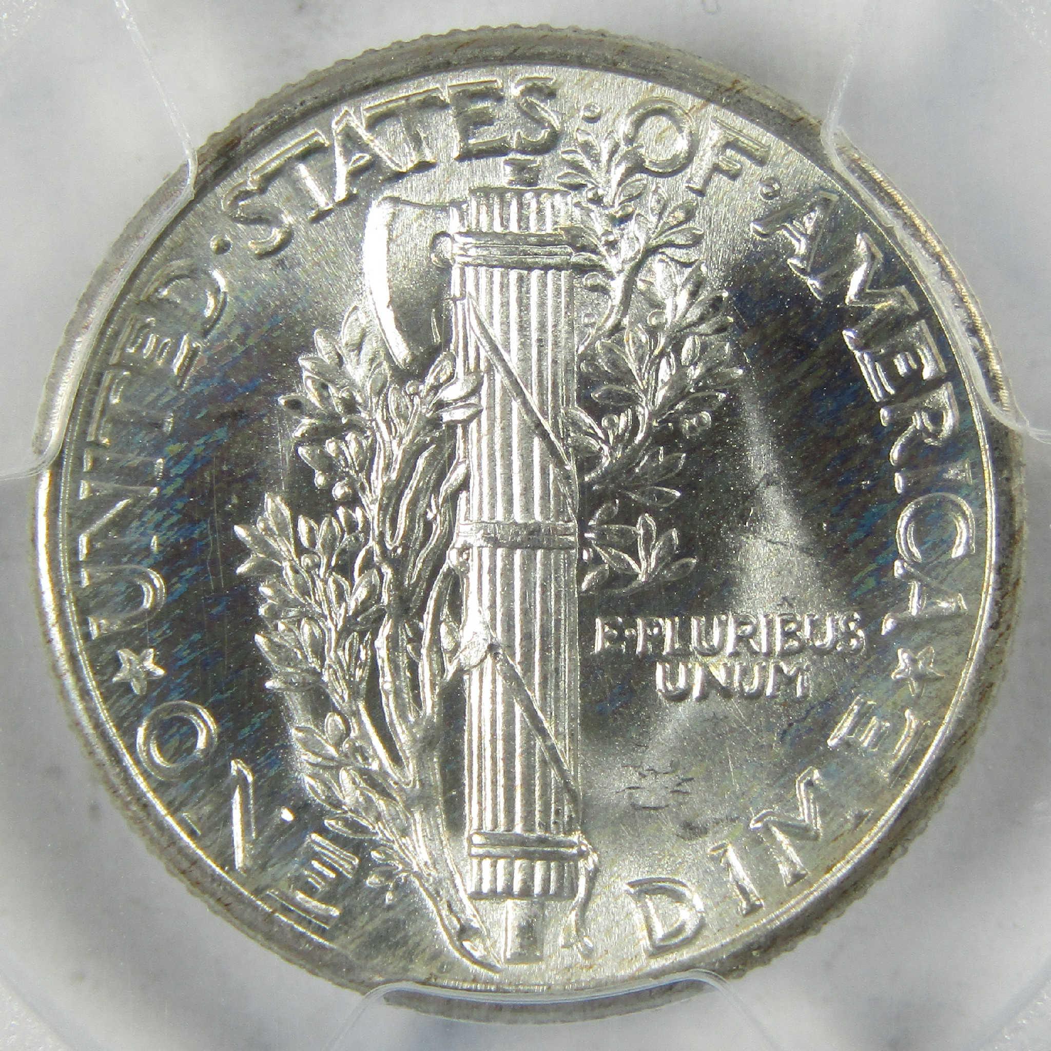 1937 Mercury Silver Dime MS 66 PCGS Uncirculated 10c Coin Collectible