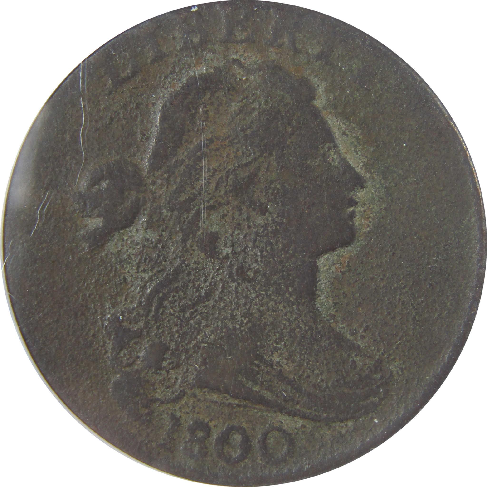 1800/79 S-194 Draped Bust Copper Lg Cent F 15 Details ANACS SKU:I24468