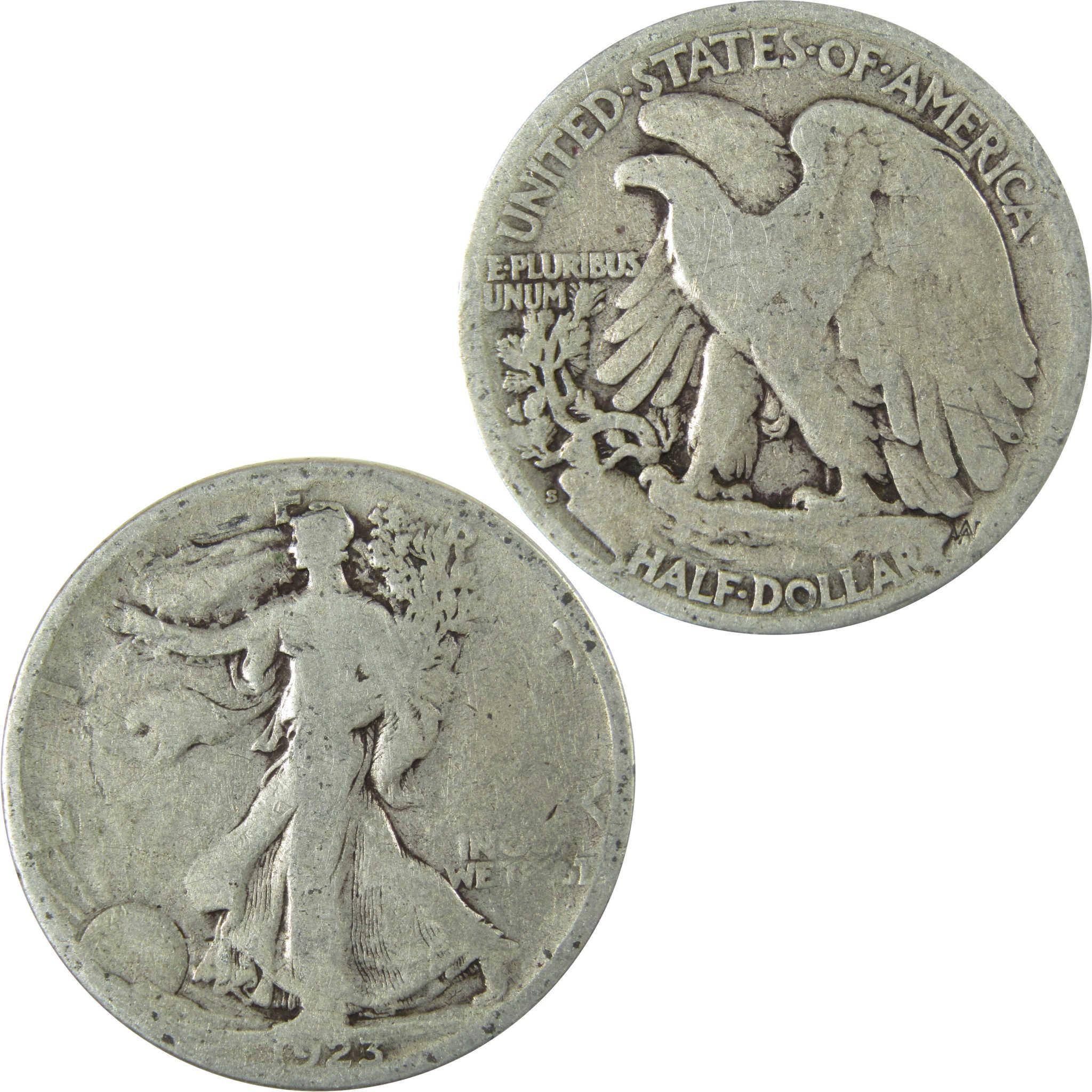 1923 S Liberty Walking Silver Half Dollar G Good 50c Coin SKU:CP500