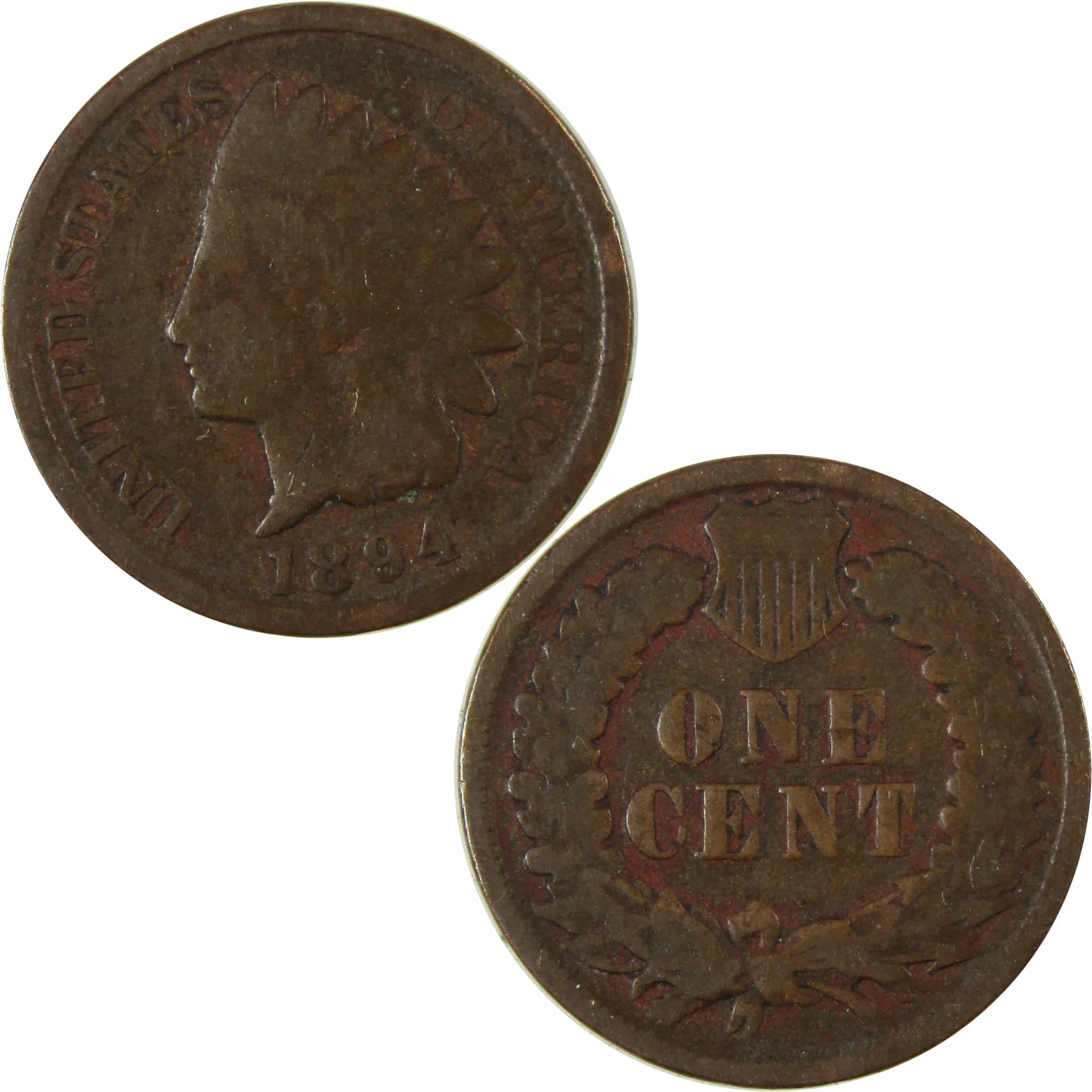 1894 Indian Head Cent G Good Details Penny 1c Coin SKU:I26545