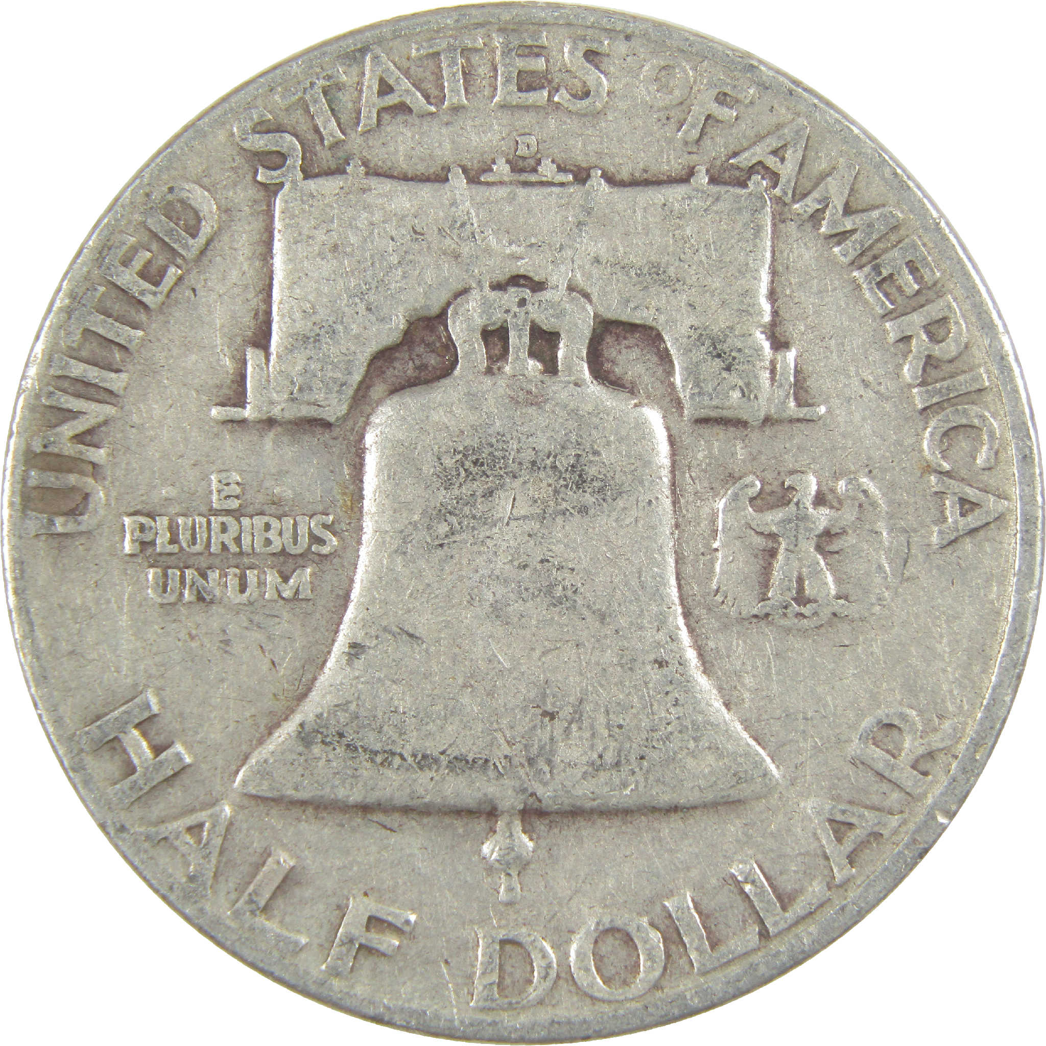 1952 D Franklin Half Dollar VG Very Good Silver 50c Coin