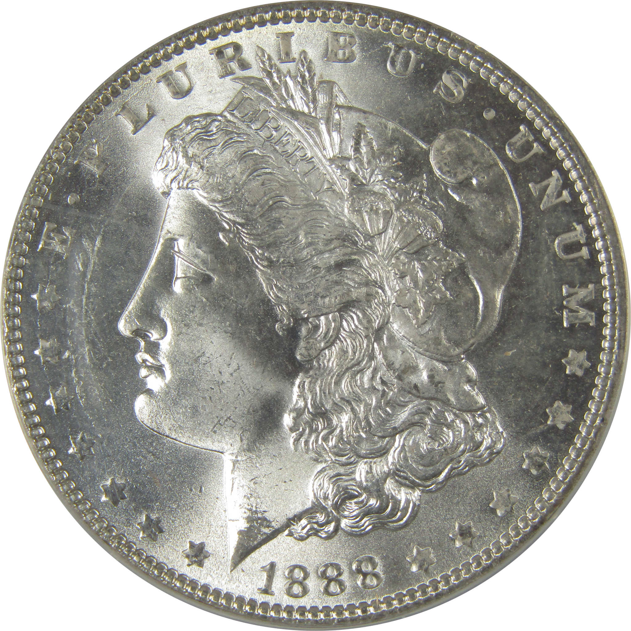 1888 Morgan Dollar MS 60 Details ANACS Silver Uncirculated SKU:I23126 - Morgan coin - Morgan silver dollar - Morgan silver dollar for sale - Profile Coins & Collectibles