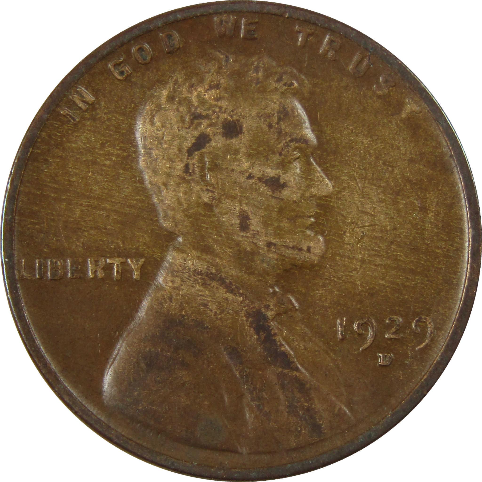1929 D Lincoln Wheat Cent VG Very Good Penny 1c Coin SKU:I27200