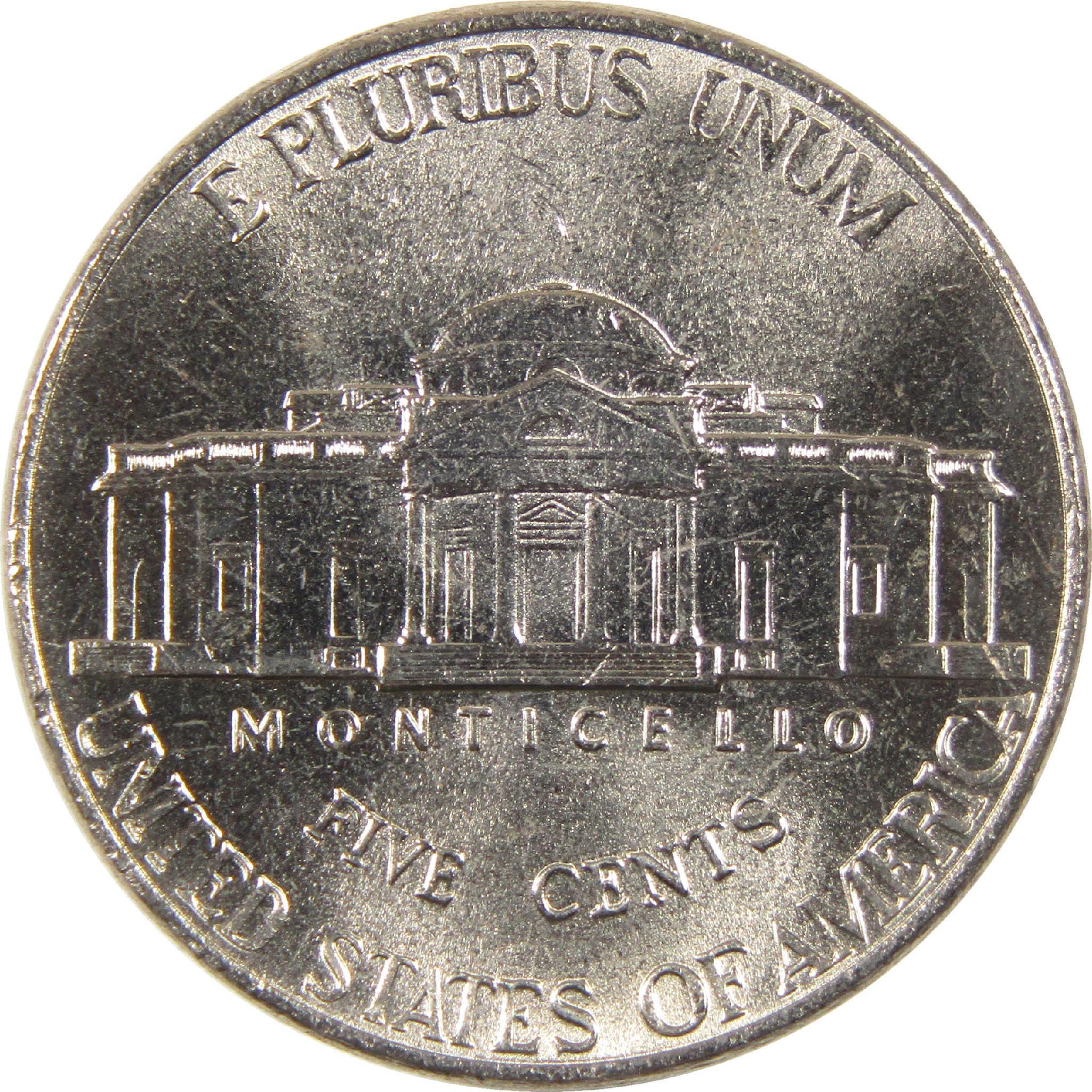 2002 D Jefferson Nickel BU Uncirculated 5c Coin