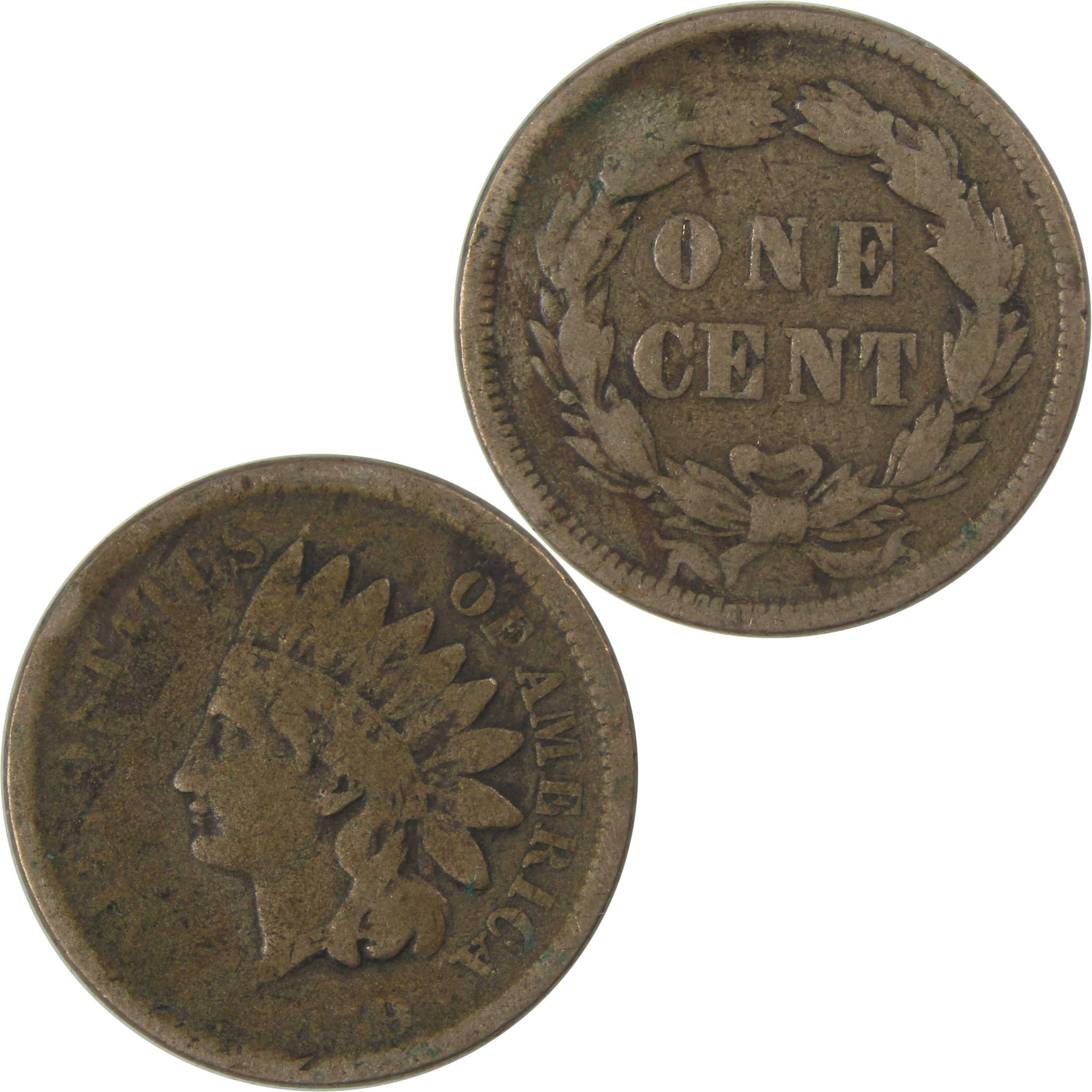 1859 Indian Head Cent AG About Good Penny 1c Coin SKU:I23273