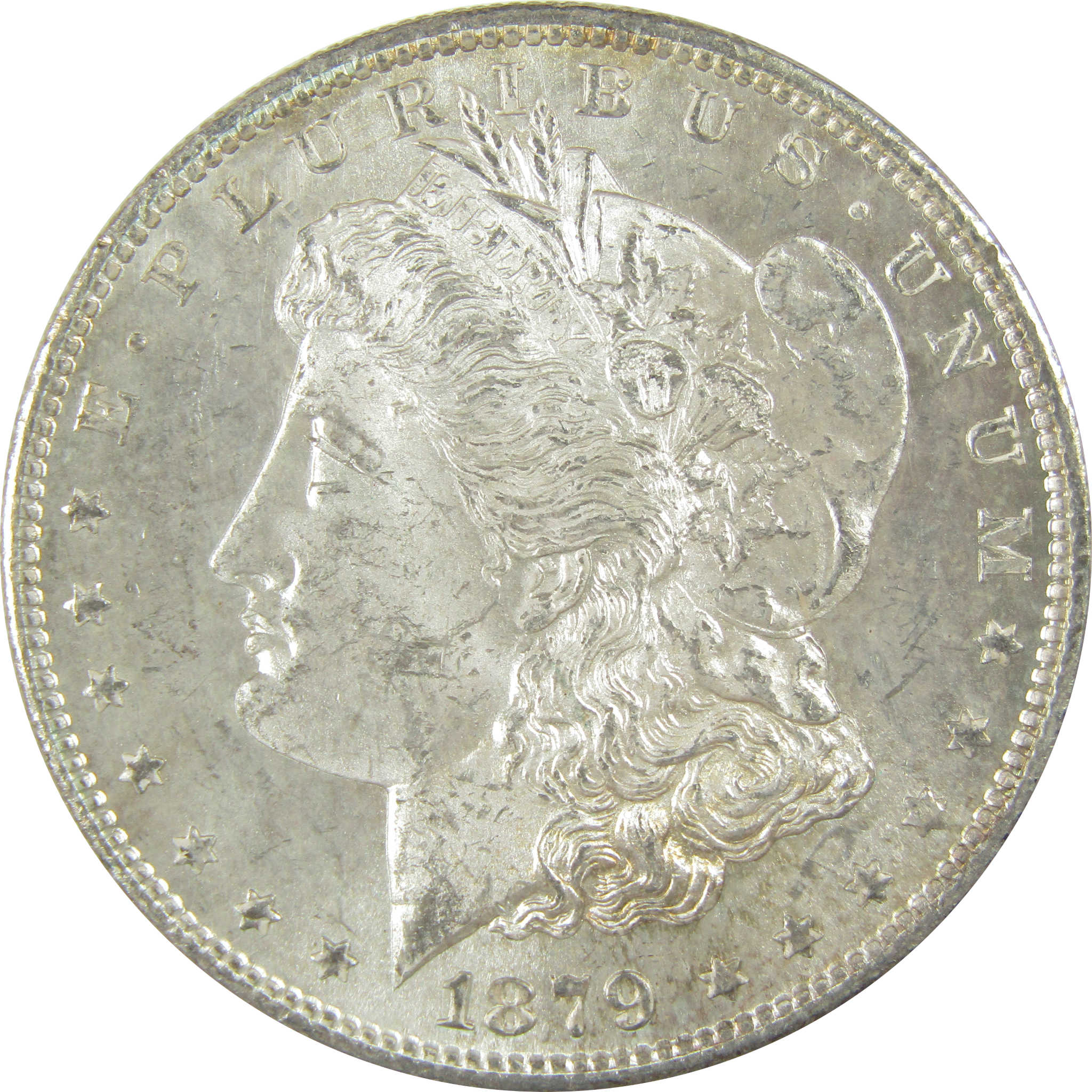 1879 S Morgan Dollar Uncirculated Mint State Silver Toned SKU:I23803