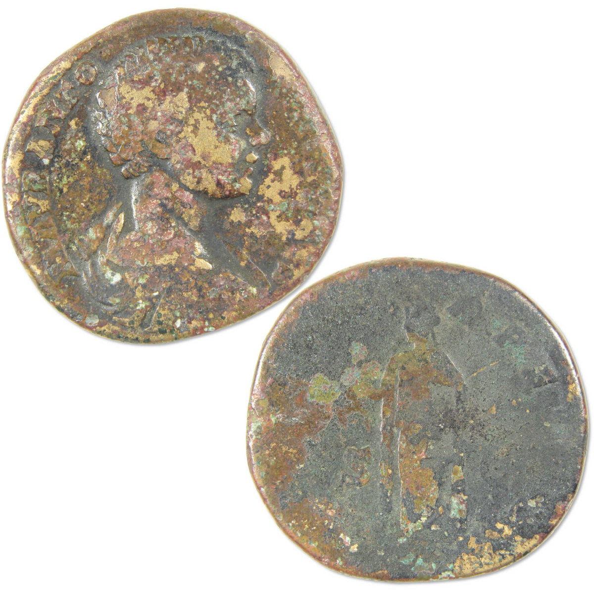 198-217 AD Caracalla Roman Empire Sestertius VG/F Ancient Coin