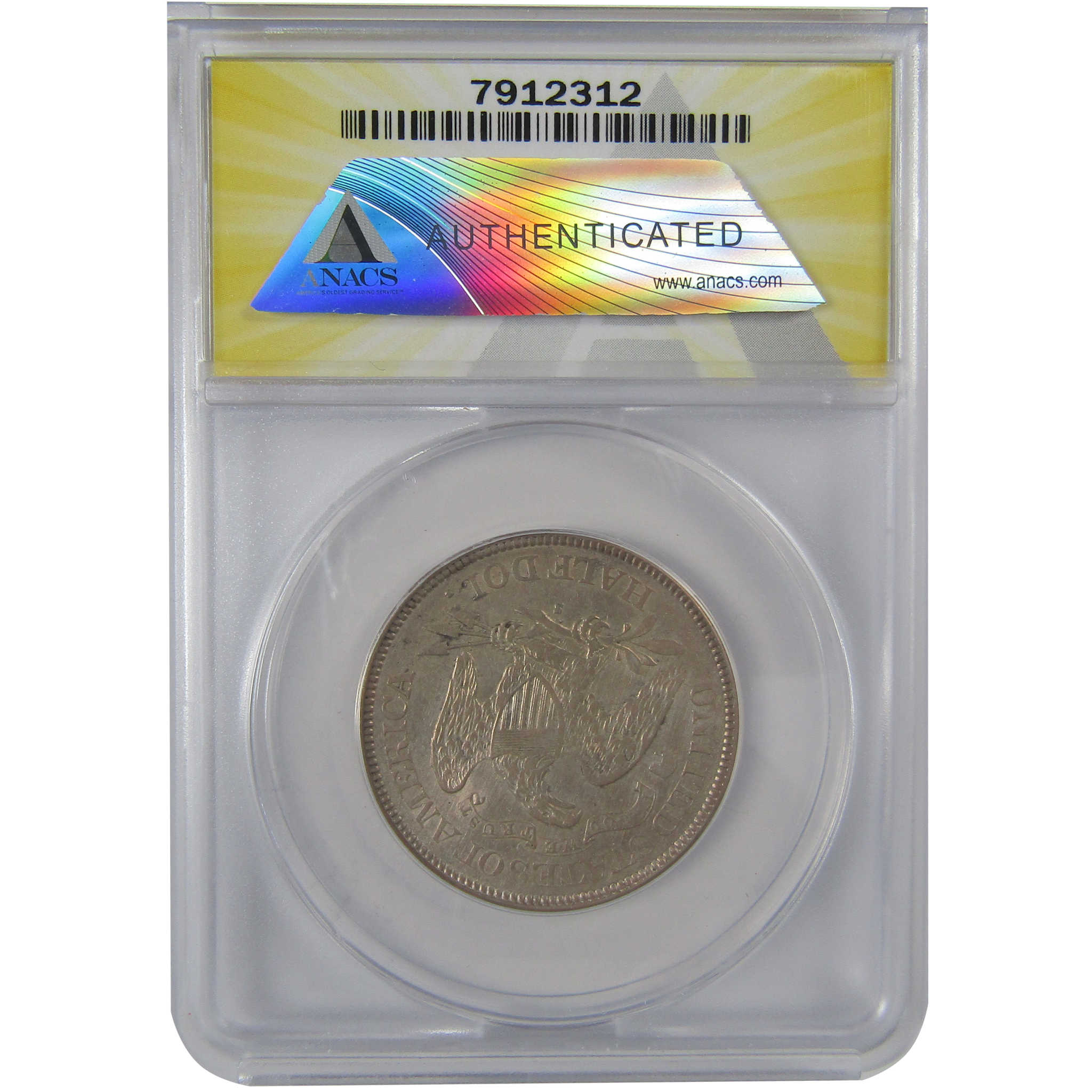 1875 S Seated Liberty Half Dollar VF 35 Details ANACS SKU:CPC1148