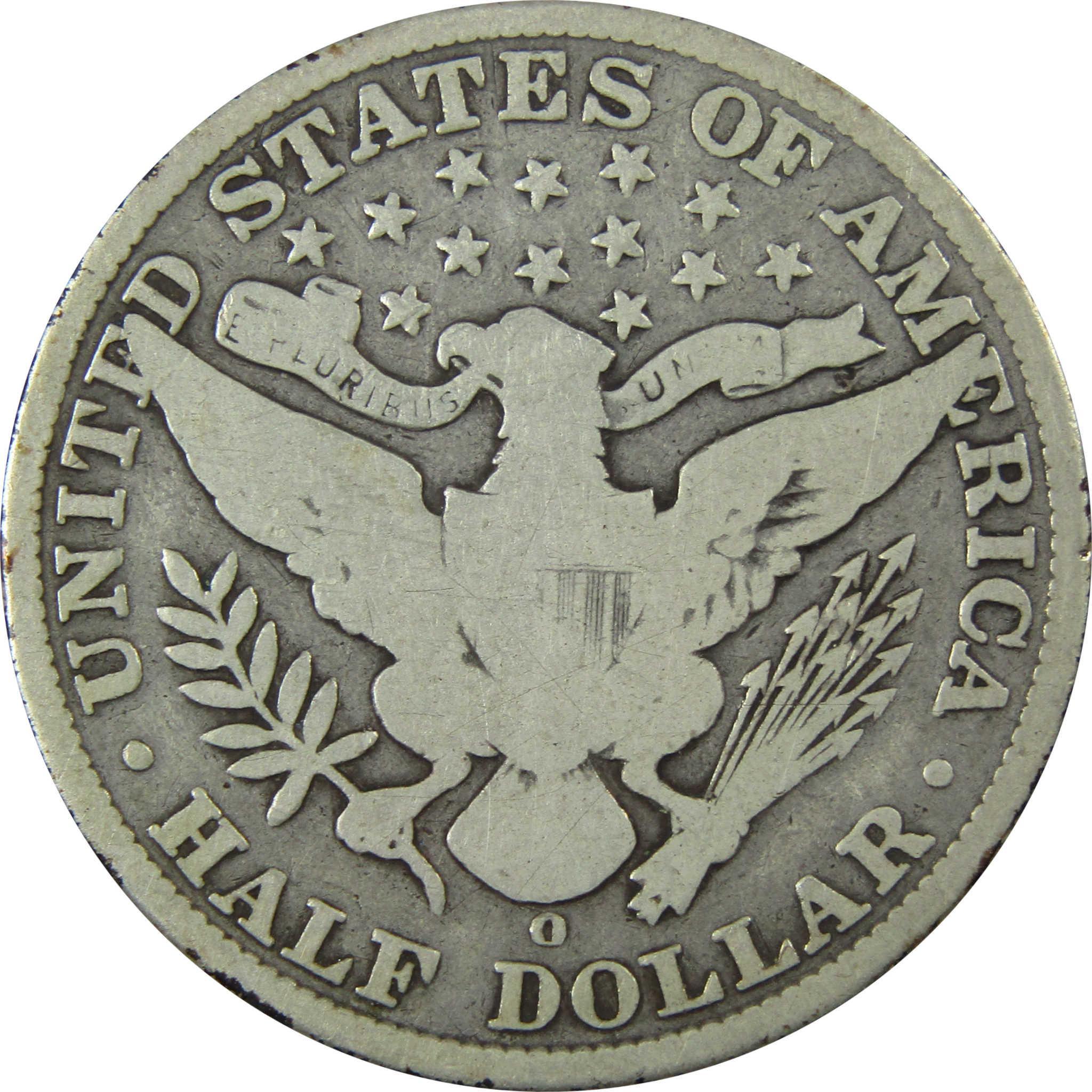 1909 O Barber Silver Half Dollar G Good 50c Coin SKU:I25972