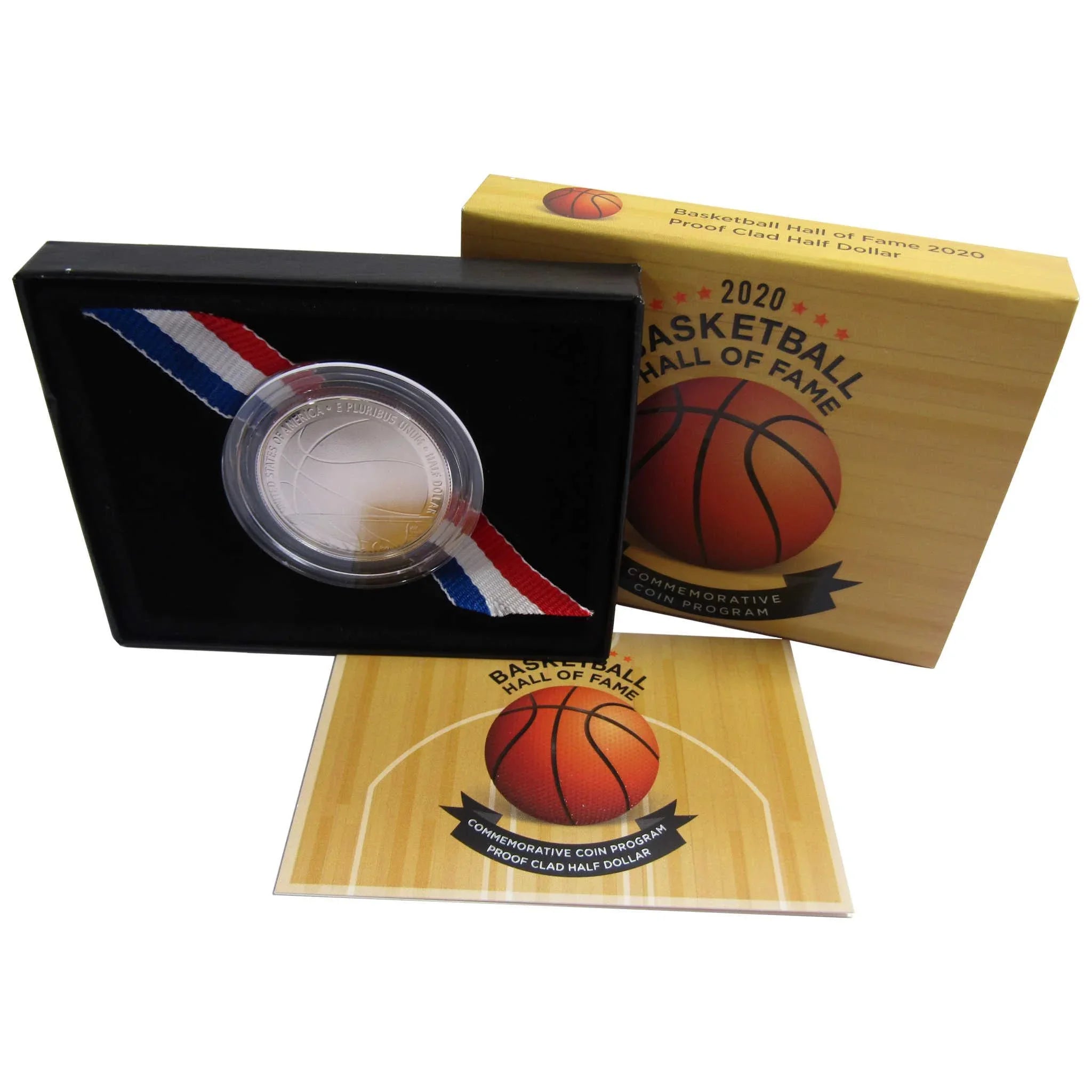 Basketball Hall of Fame Commemorative Half Dollar 2020 S Proof Clad 50c OGP COA