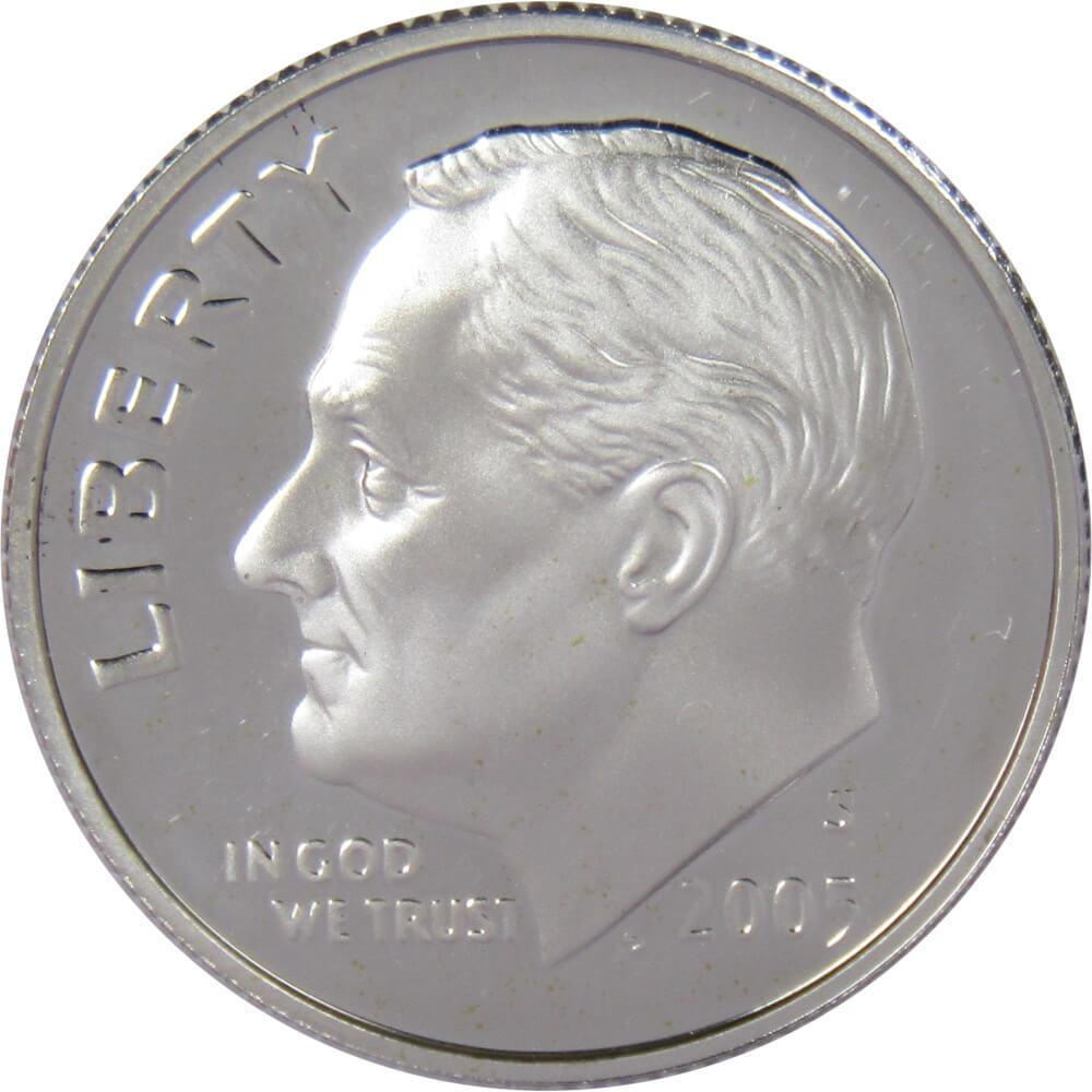 2005 S Roosevelt Dime Choice Proof 90% Silver 10c US Coin Collectible