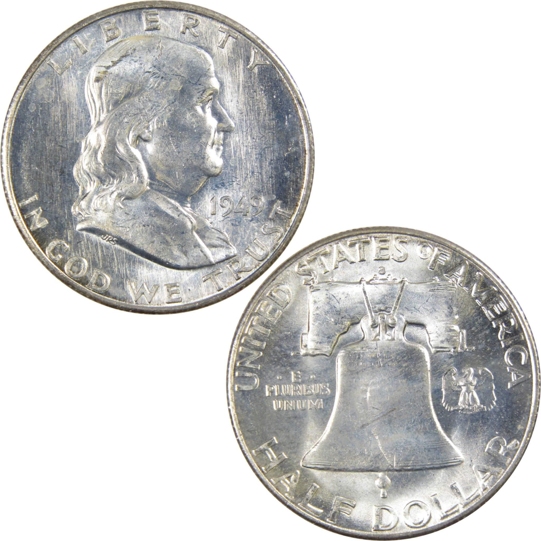 1949 S Franklin Half Dollar Choice Uncirculated Silver 50c SKU:IPC2057