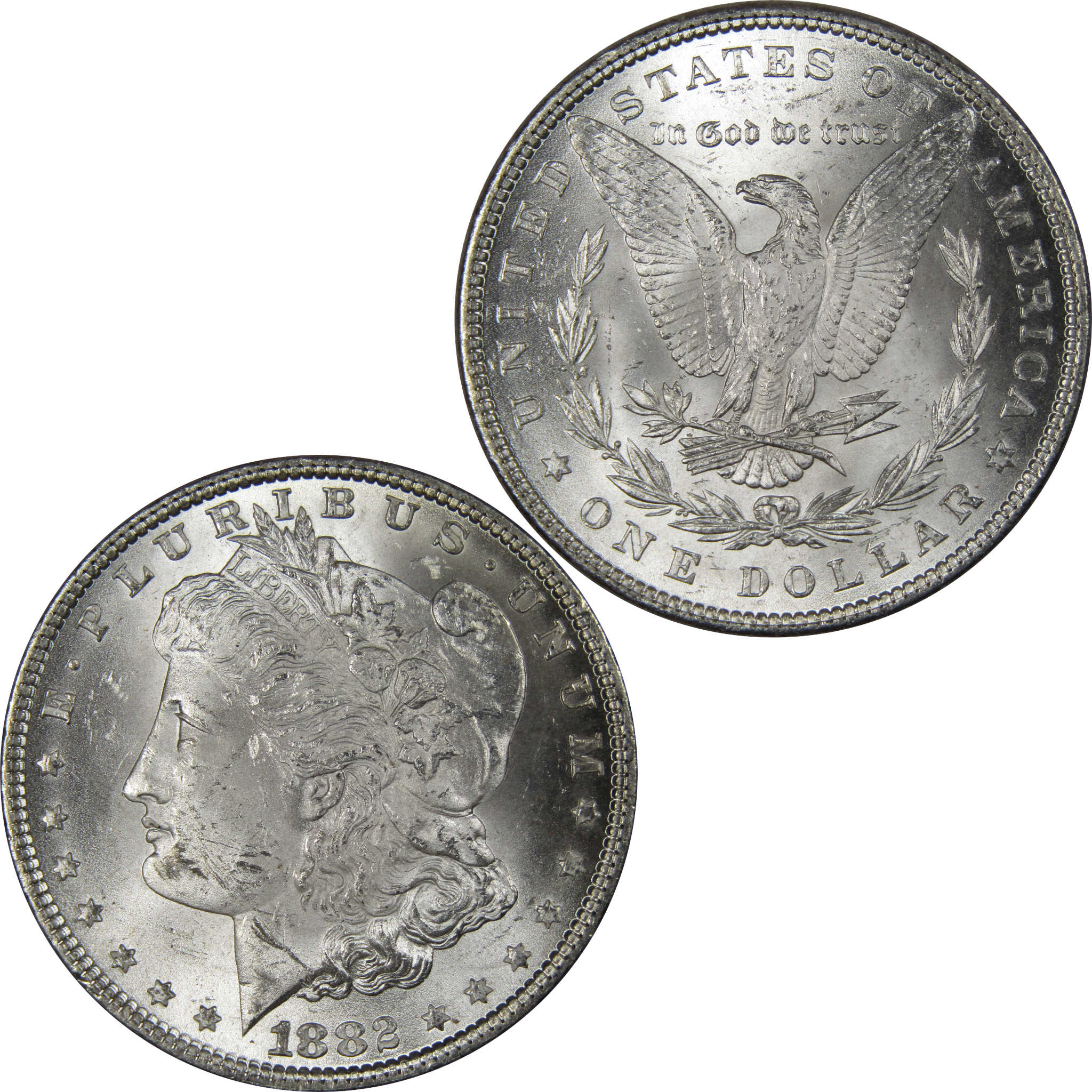 1882 Morgan Dollar BU Uncirculated Mint State 90% Silver SKU:IPC9717 - Morgan coin - Morgan silver dollar - Morgan silver dollar for sale - Profile Coins & Collectibles