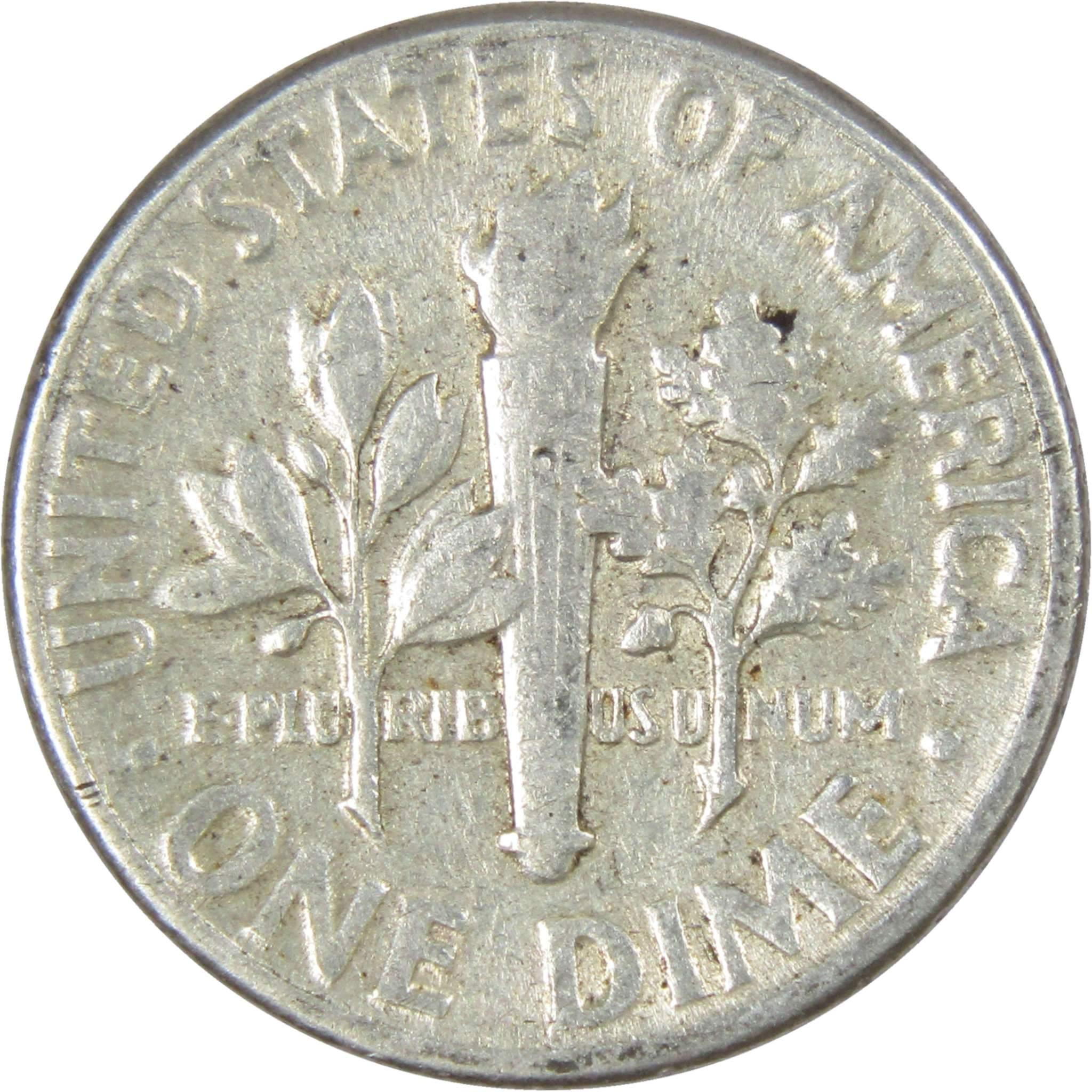 1956 Roosevelt Dime AG About Good 90% Silver 10c US Coin Collectible