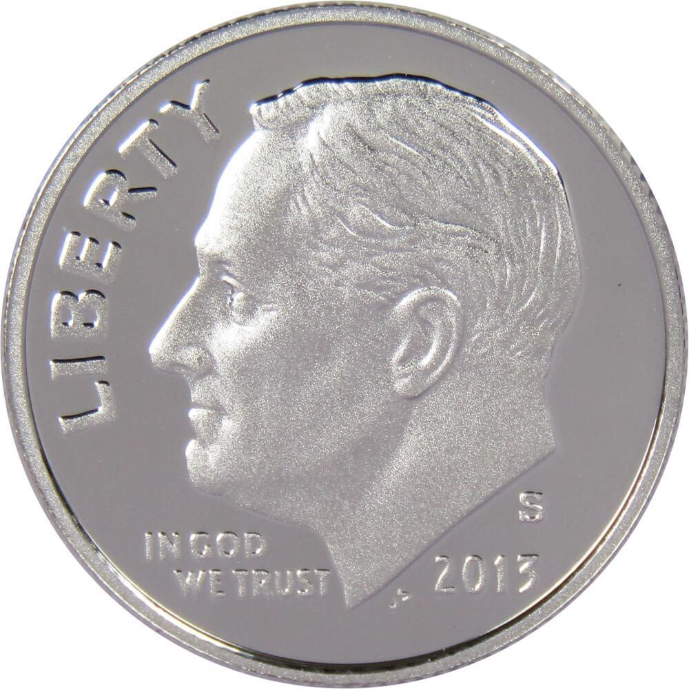 2013 S Roosevelt Dime Choice Proof 90% Silver 10c US Coin Collectible