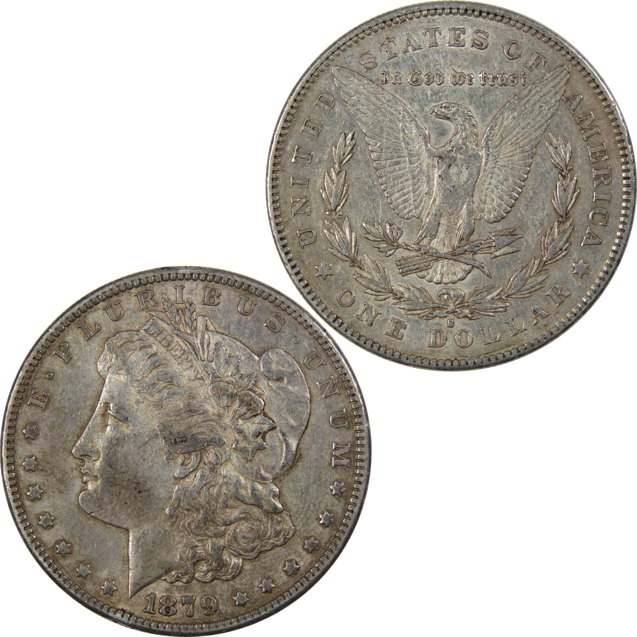 1879 S Rev 78 Morgan Dollar Extremely Fine 90% Silver Coin SKU:I771 - Morgan coin - Morgan silver dollar - Morgan silver dollar for sale - Profile Coins & Collectibles