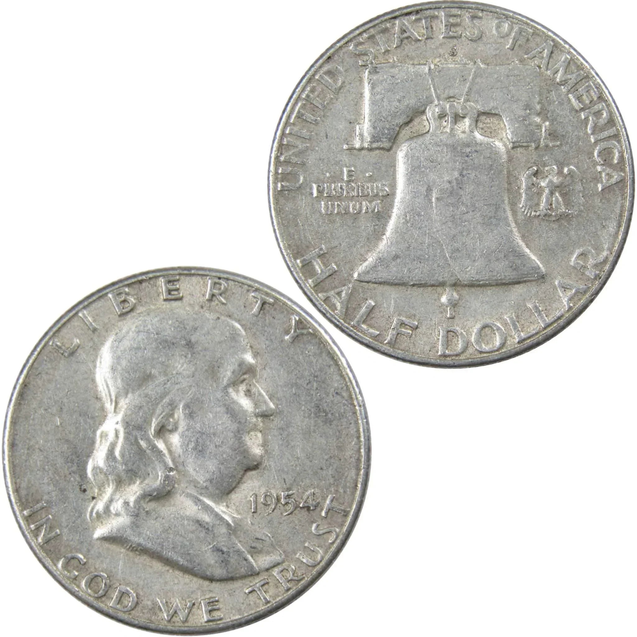 1954 S Franklin Half Dollar AG About Good 90% Silver 50c US Coin Collectible