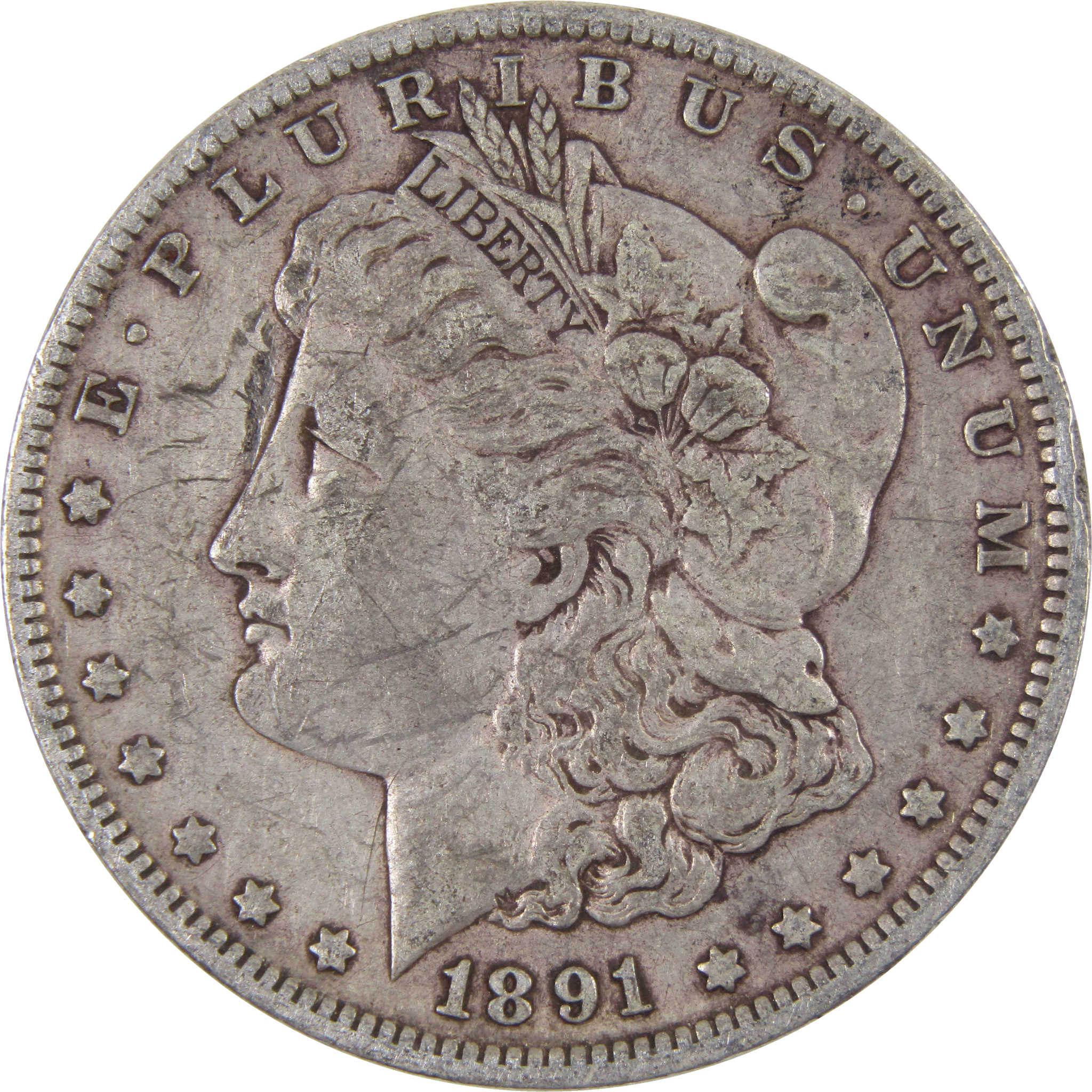 1891 O Morgan Dollar VF Very Fine 90 Silver US Coin SKU I2411