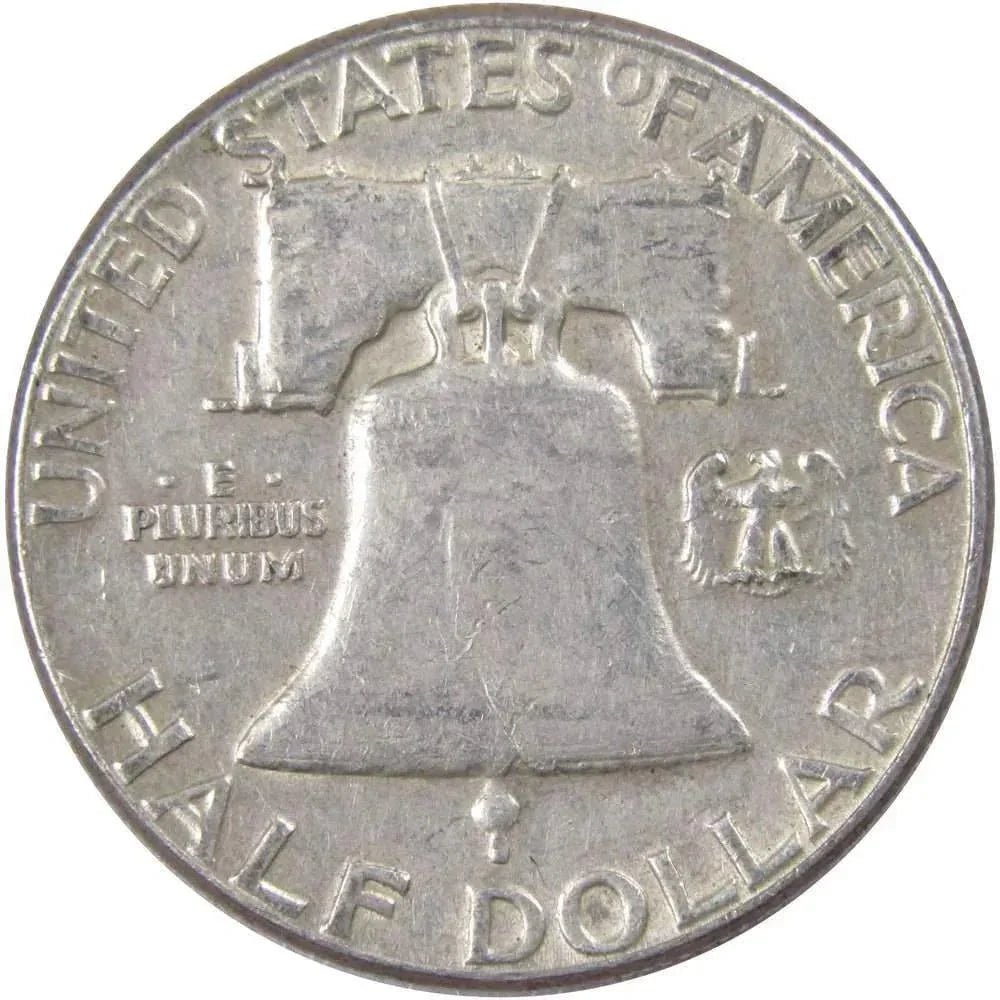 1961 Franklin Half Dollar VF Very Fine 90% Silver 50c US Coin Collectible