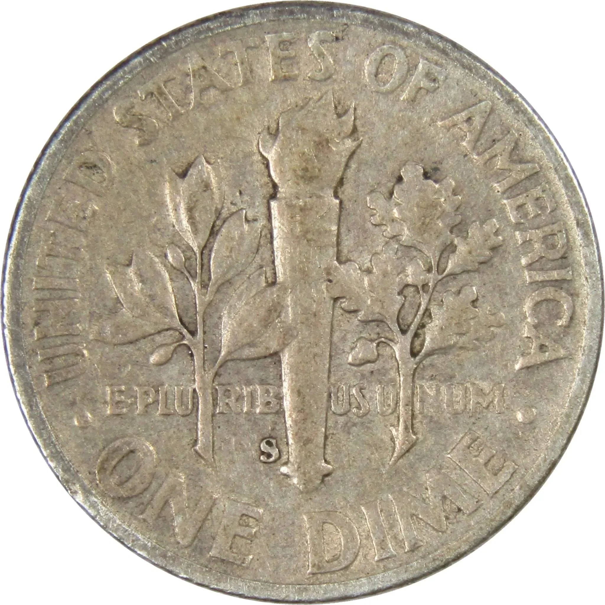 1948 S Roosevelt Dime AG About Good 90% Silver 10c US Coin Collectible