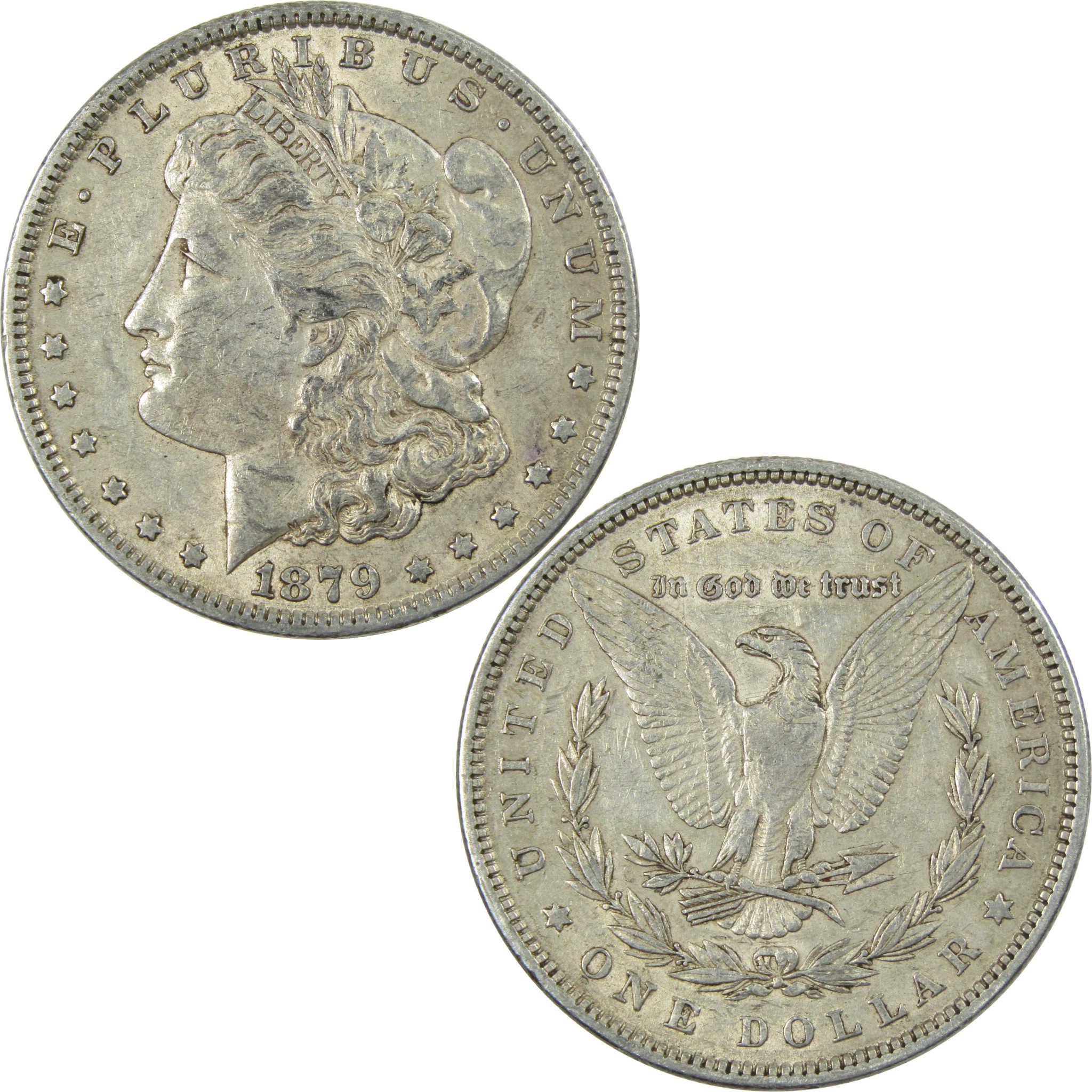 1879 Morgan Dollar XF EF Extremely Fine 90% Silver $1 US Coin Collectible - Morgan coin - Morgan silver dollar - Morgan silver dollar for sale - Profile Coins & Collectibles