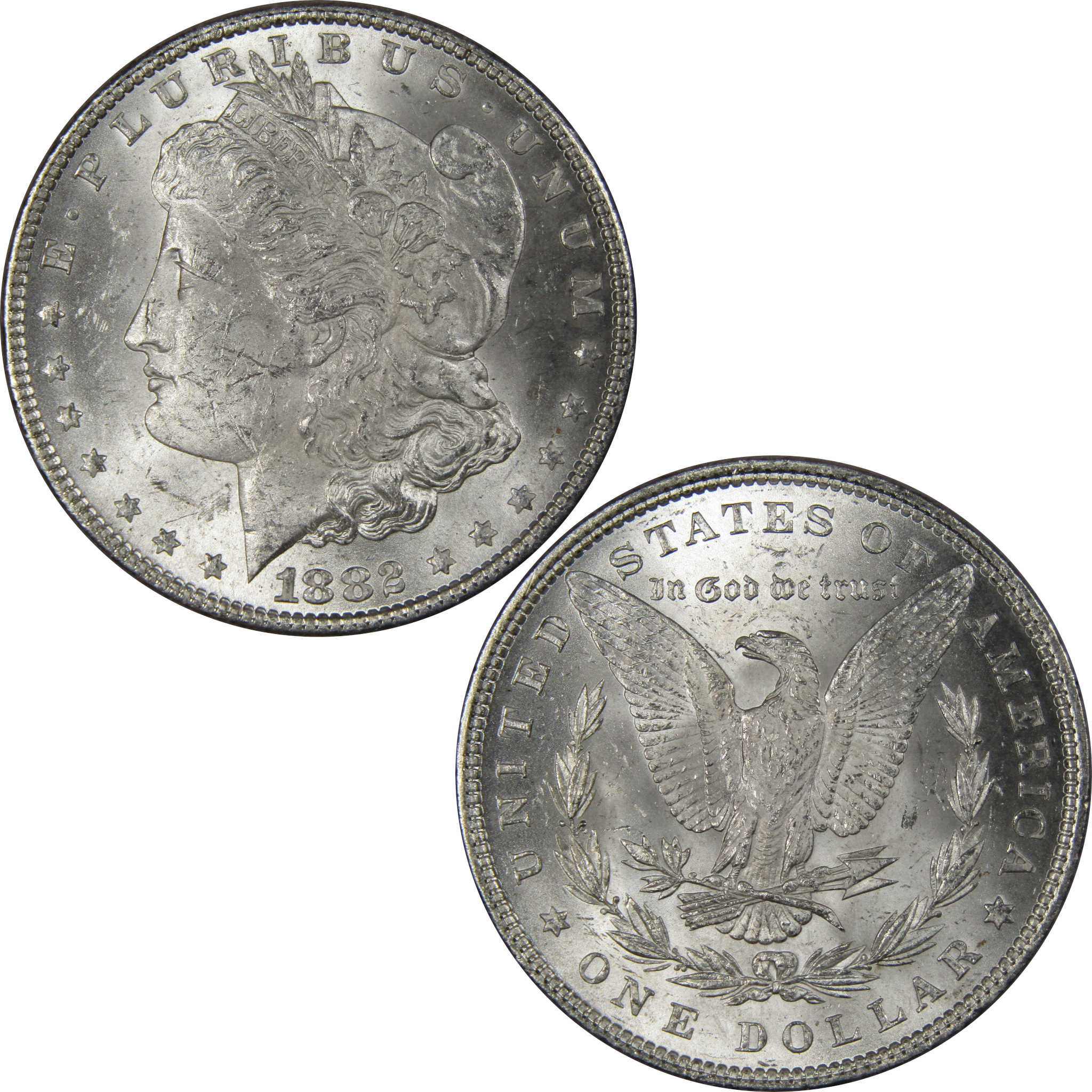 1882 Morgan Dollar BU Uncirculated Mint State 90% Silver SKU:IPC9678 - Morgan coin - Morgan silver dollar - Morgan silver dollar for sale - Profile Coins & Collectibles