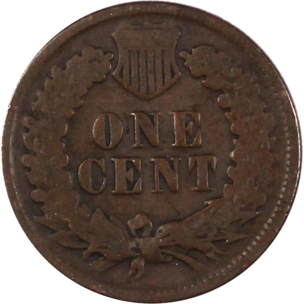 1889 Indian Head Cent AG About Good Bronze Penny 1c Coin Collectible