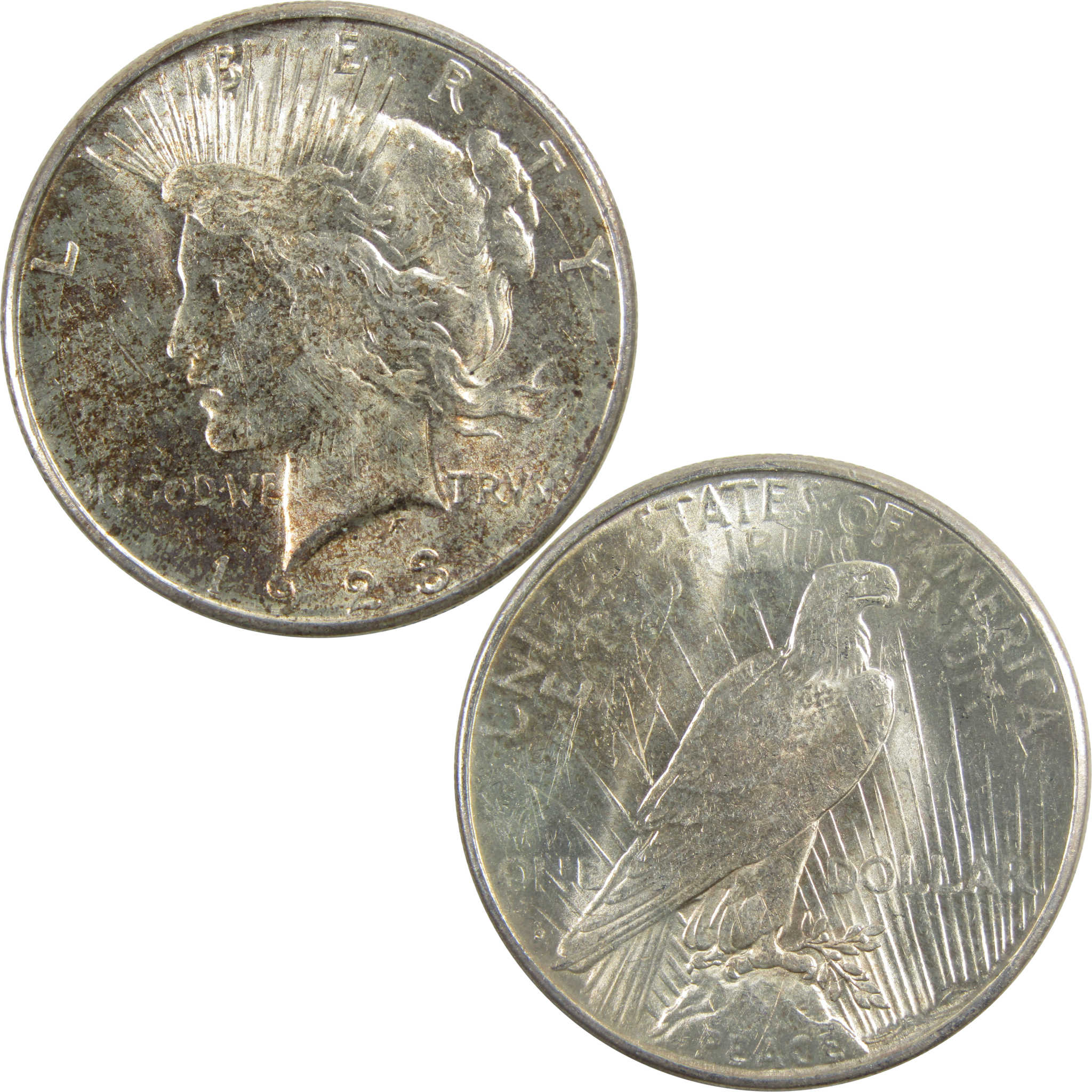 1923 S Peace Dollar Borderline Uncirculated 90% Silver $1 SKU:I5612