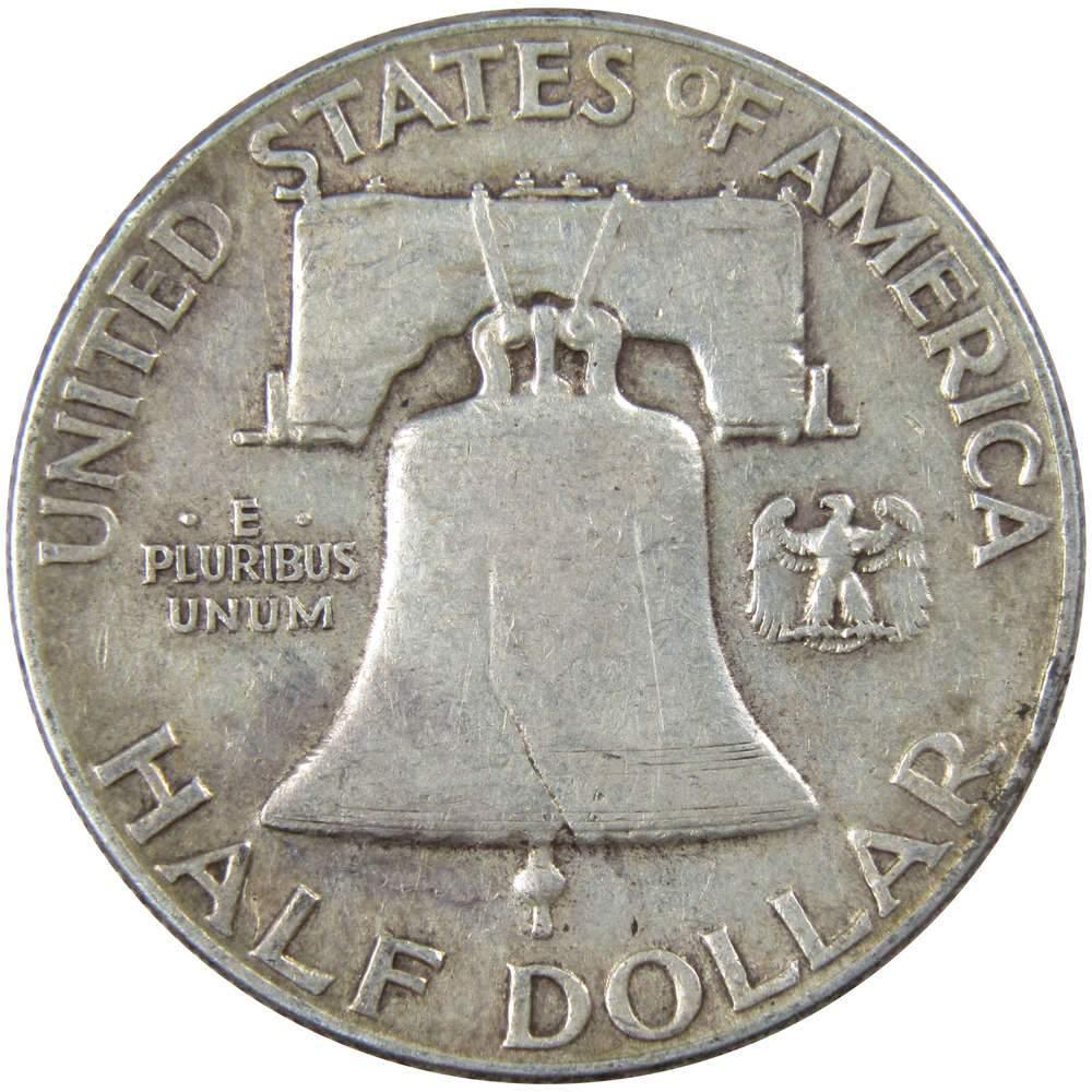 1949 Franklin Half Dollar AG About Good 90% Silver 50c US Coin Collectible