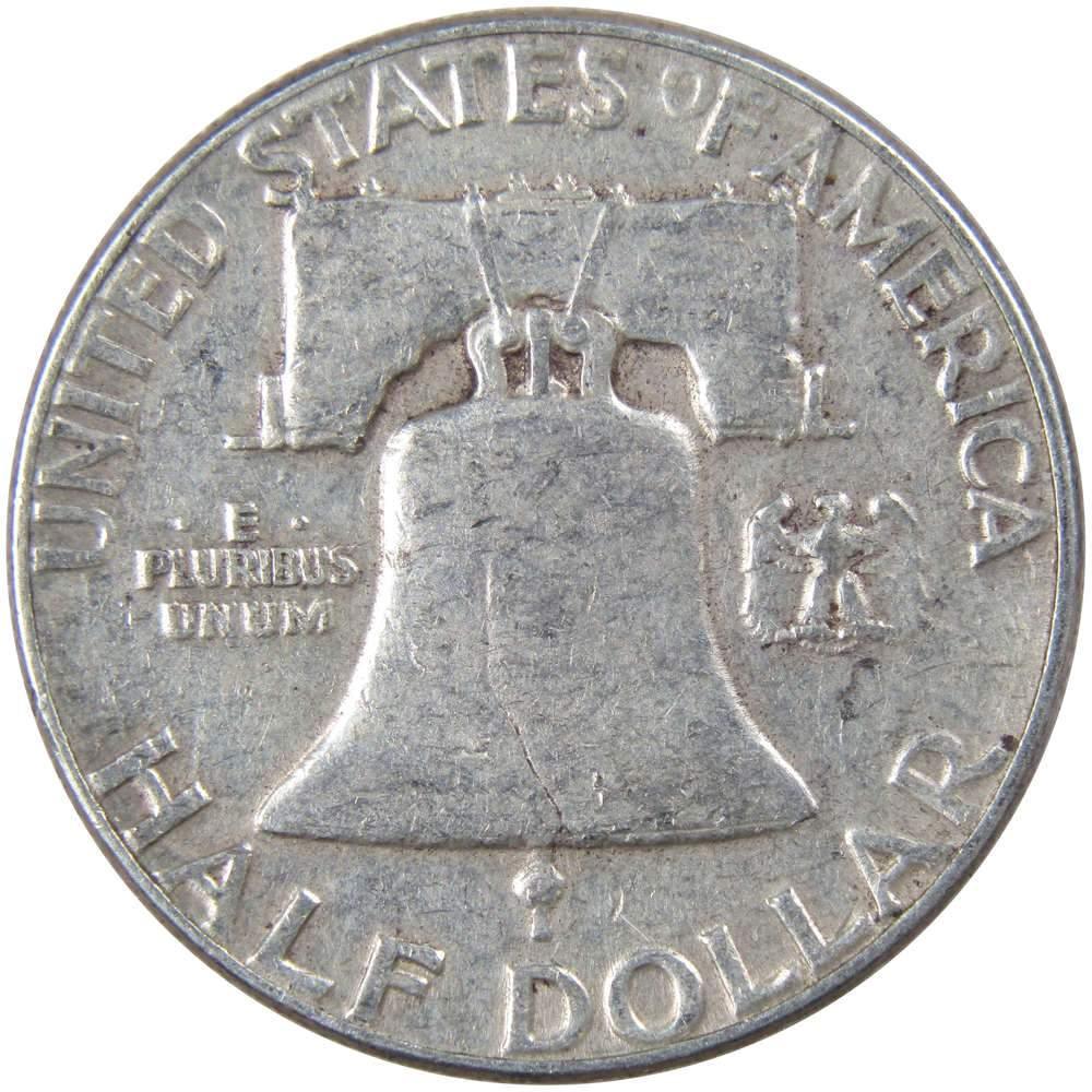 1950 Franklin Half Dollar AG About Good 90% Silver 50c US Coin Collectible