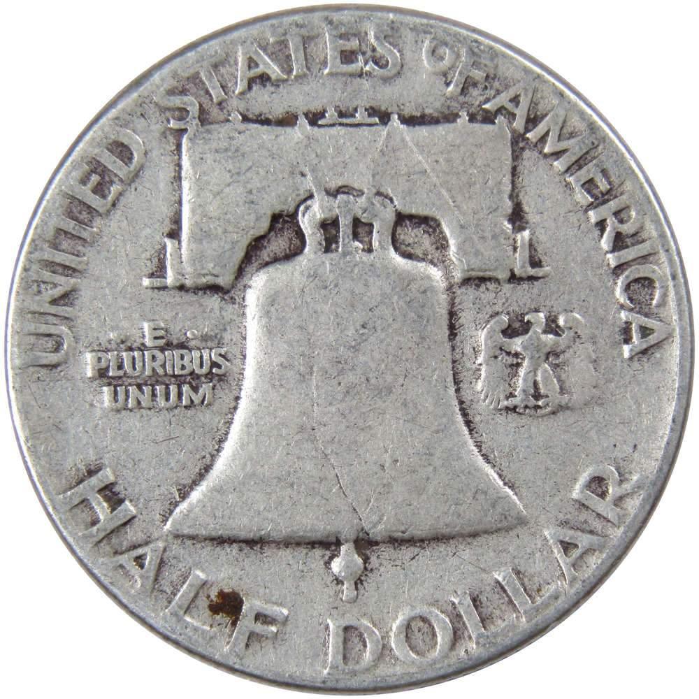 1951 Franklin Half Dollar VG Very Good 90% Silver 50c US Coin Collectible
