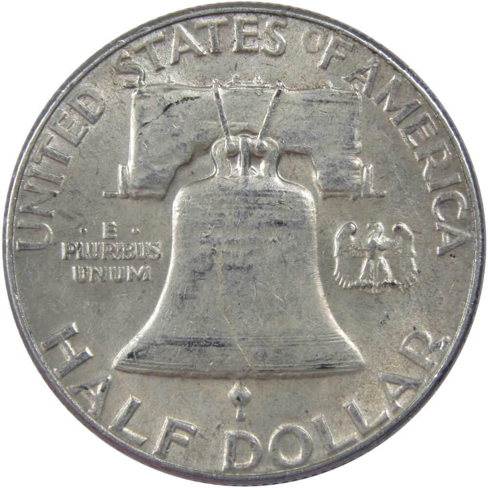 1952 Franklin Half Dollar AU About Uncirculated 90% Silver 50c US Coin