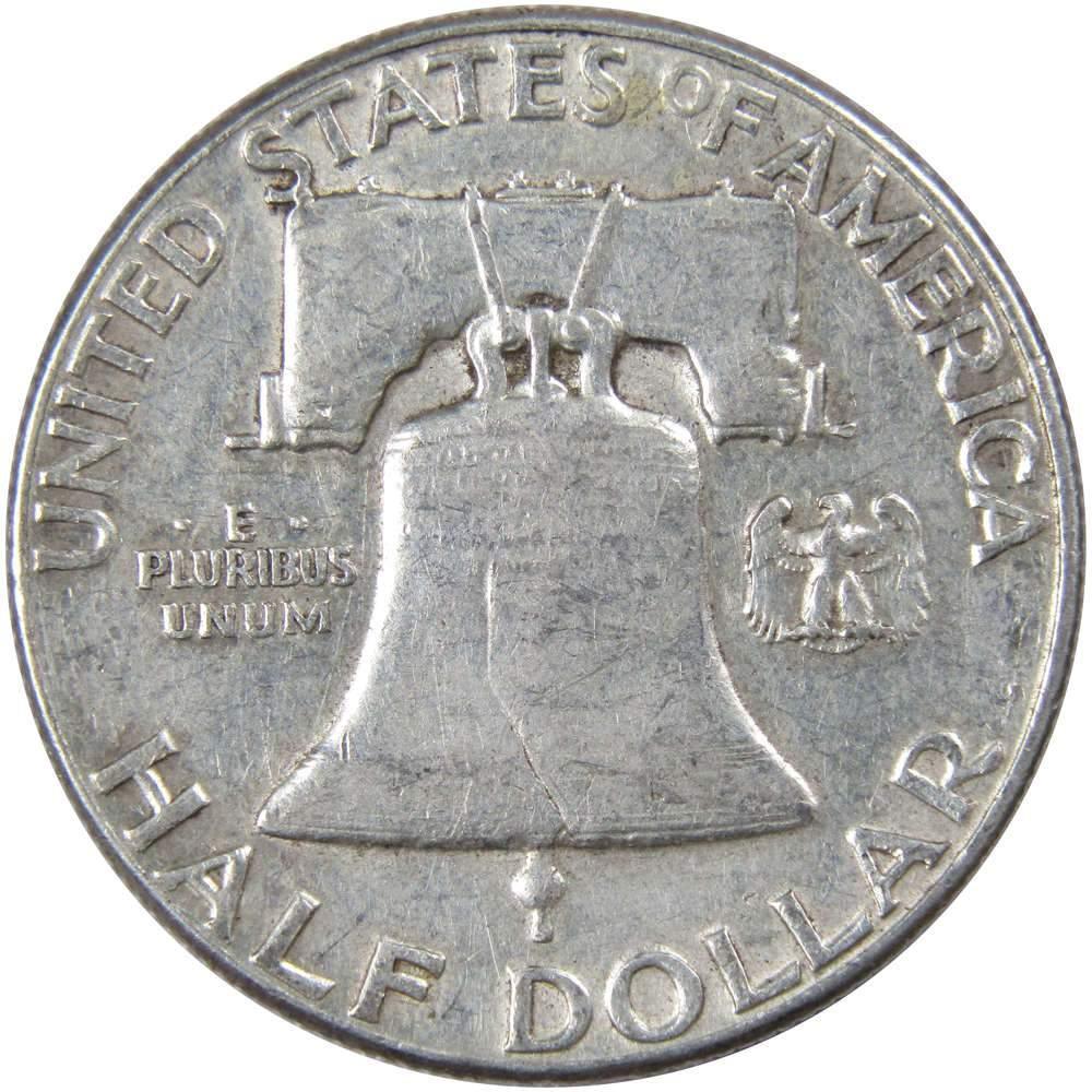 1958 Franklin Half Dollar AG About Good 90% Silver 50c US Coin Collectible