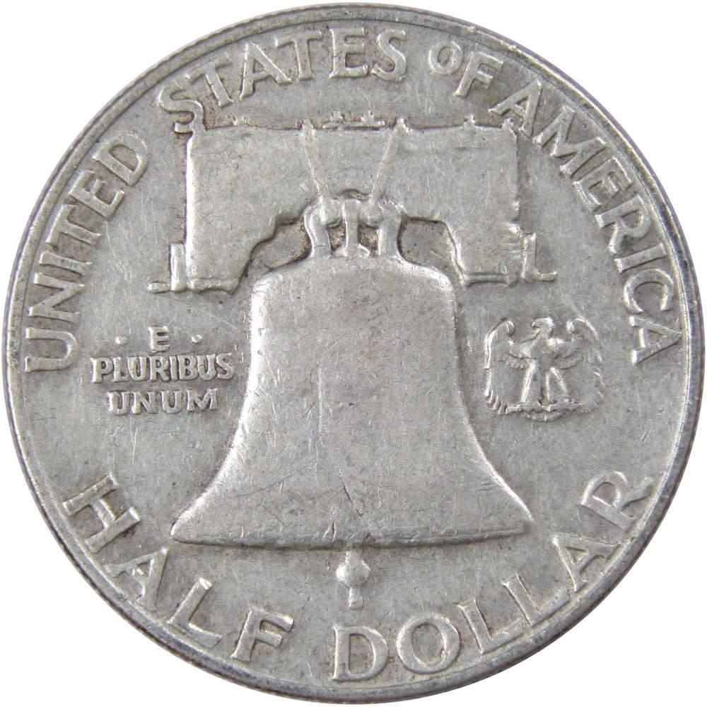 1959 Franklin Half Dollar AG About Good 90% Silver 50c US Coin Collectible