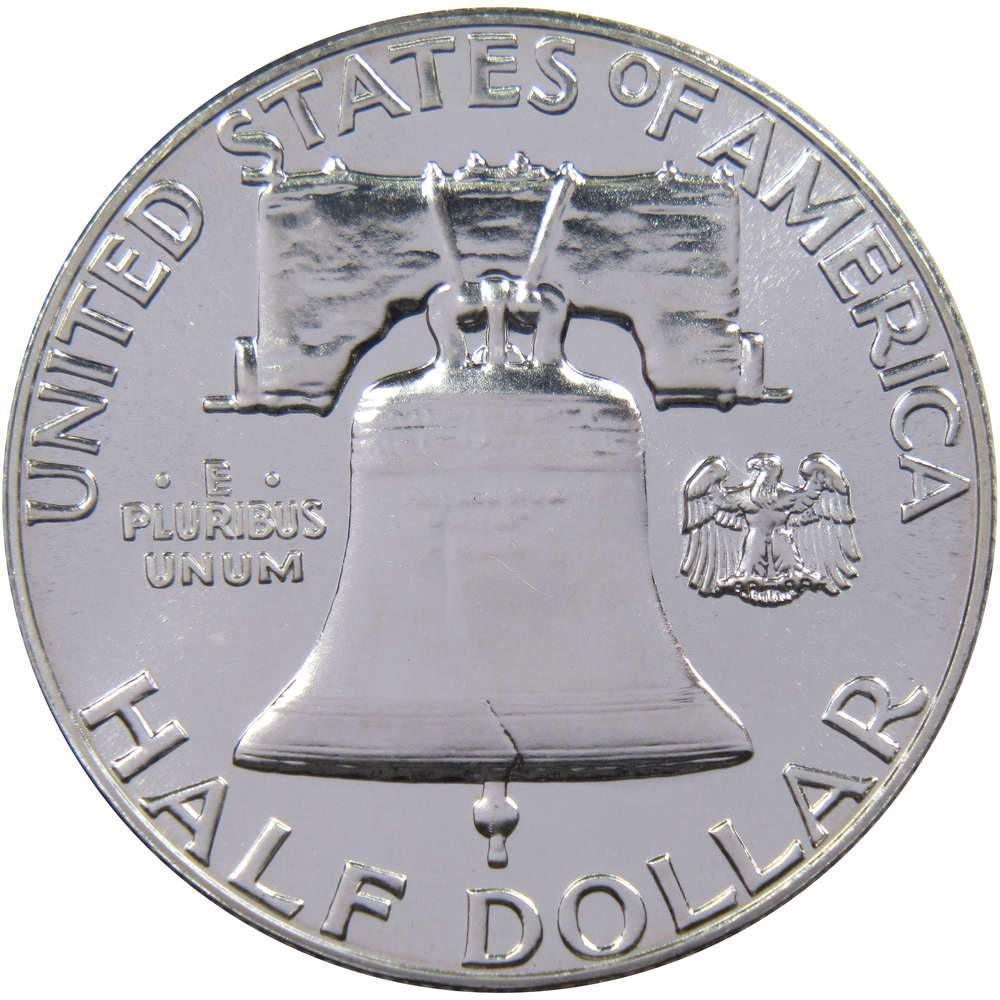 1961 Franklin Half Dollar Choice Proof 90% Silver 50c US Coin Collectible