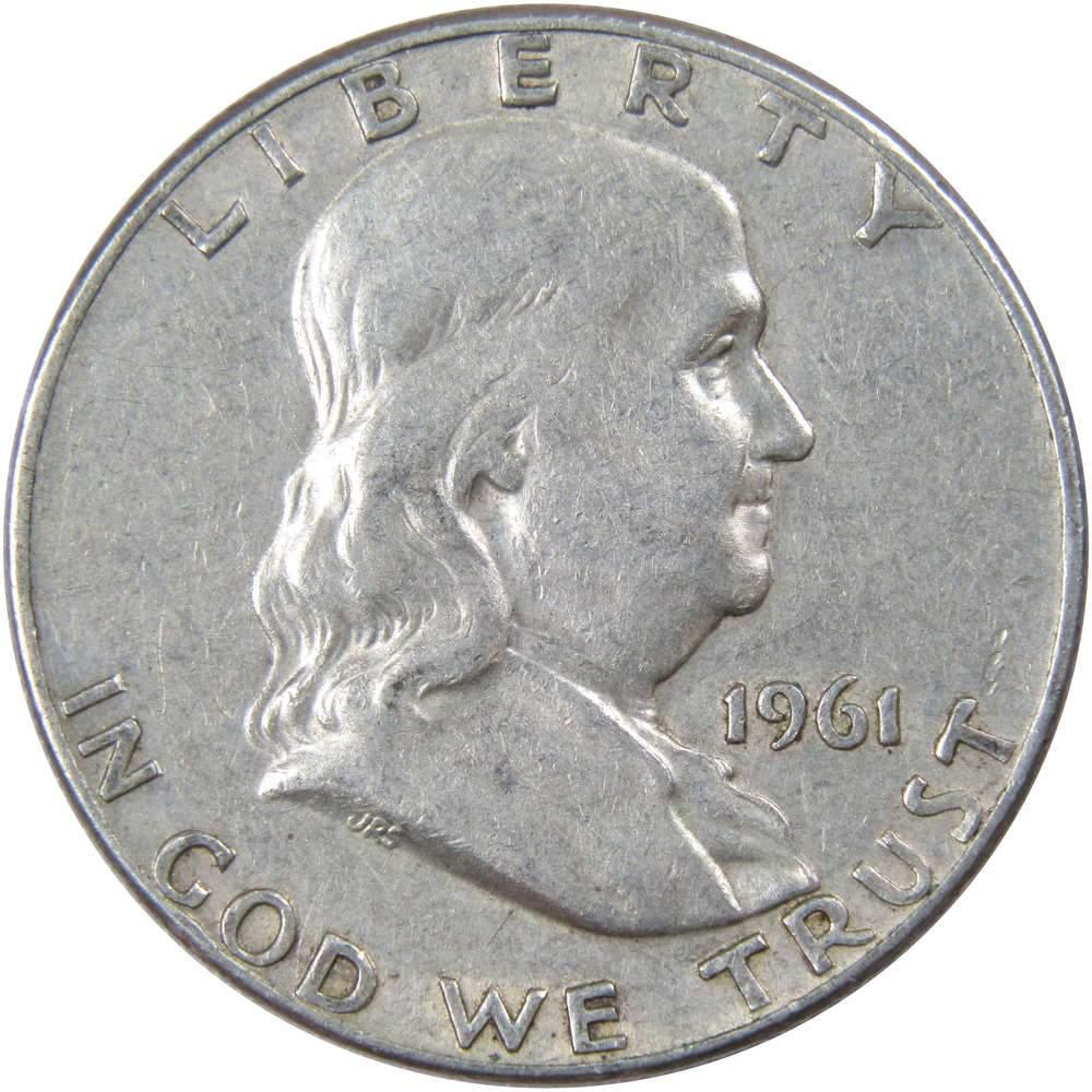 1961 D Franklin Half Dollar AG About Good 90% Silver 50c US Coin Collectible
