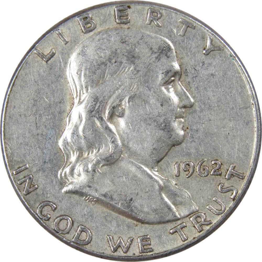 1962 Franklin Half Dollar AG About Good 90% Silver 50c US Coin Collectible