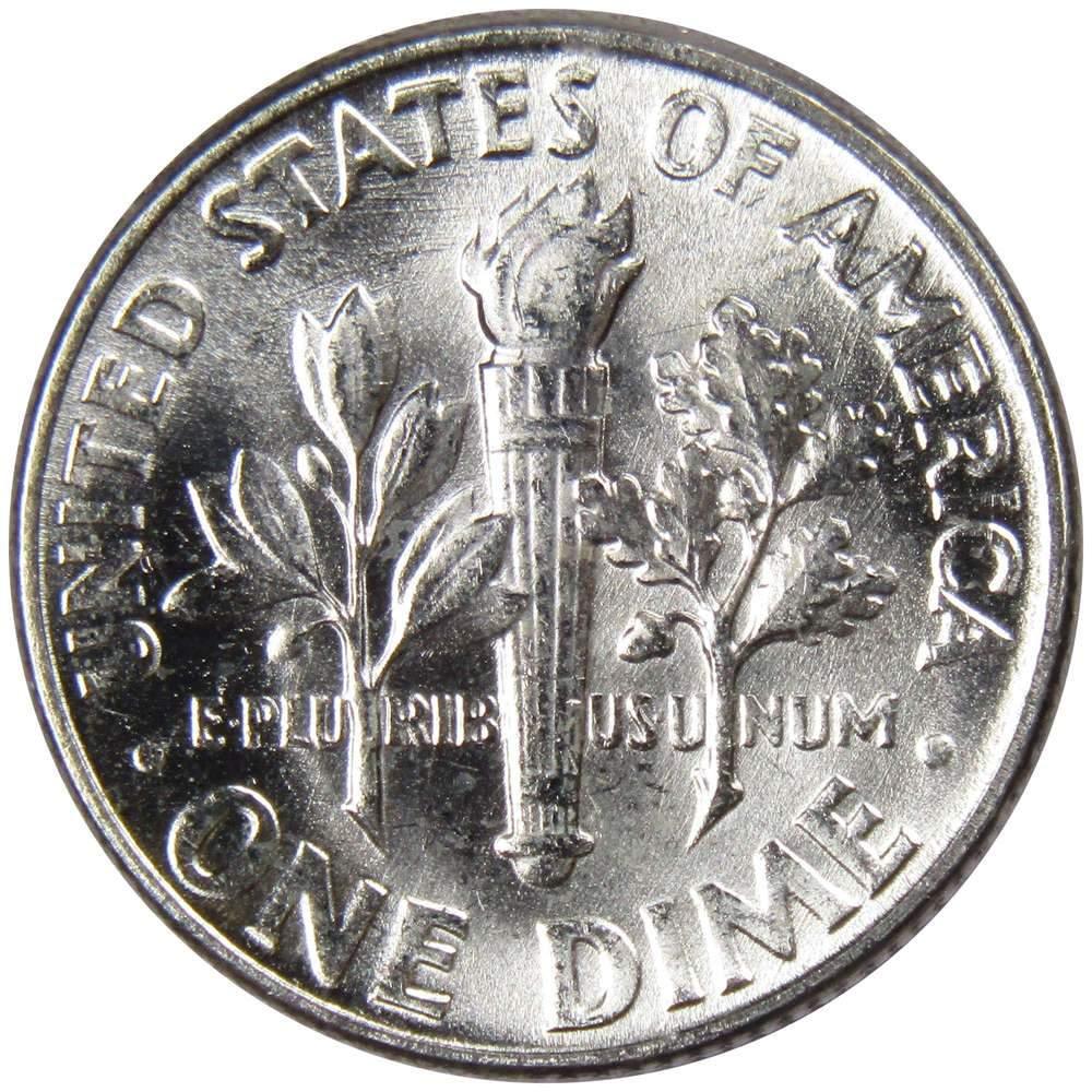 1955 Roosevelt Dime BU Uncirculated Mint State 90% Silver 10c US Coin