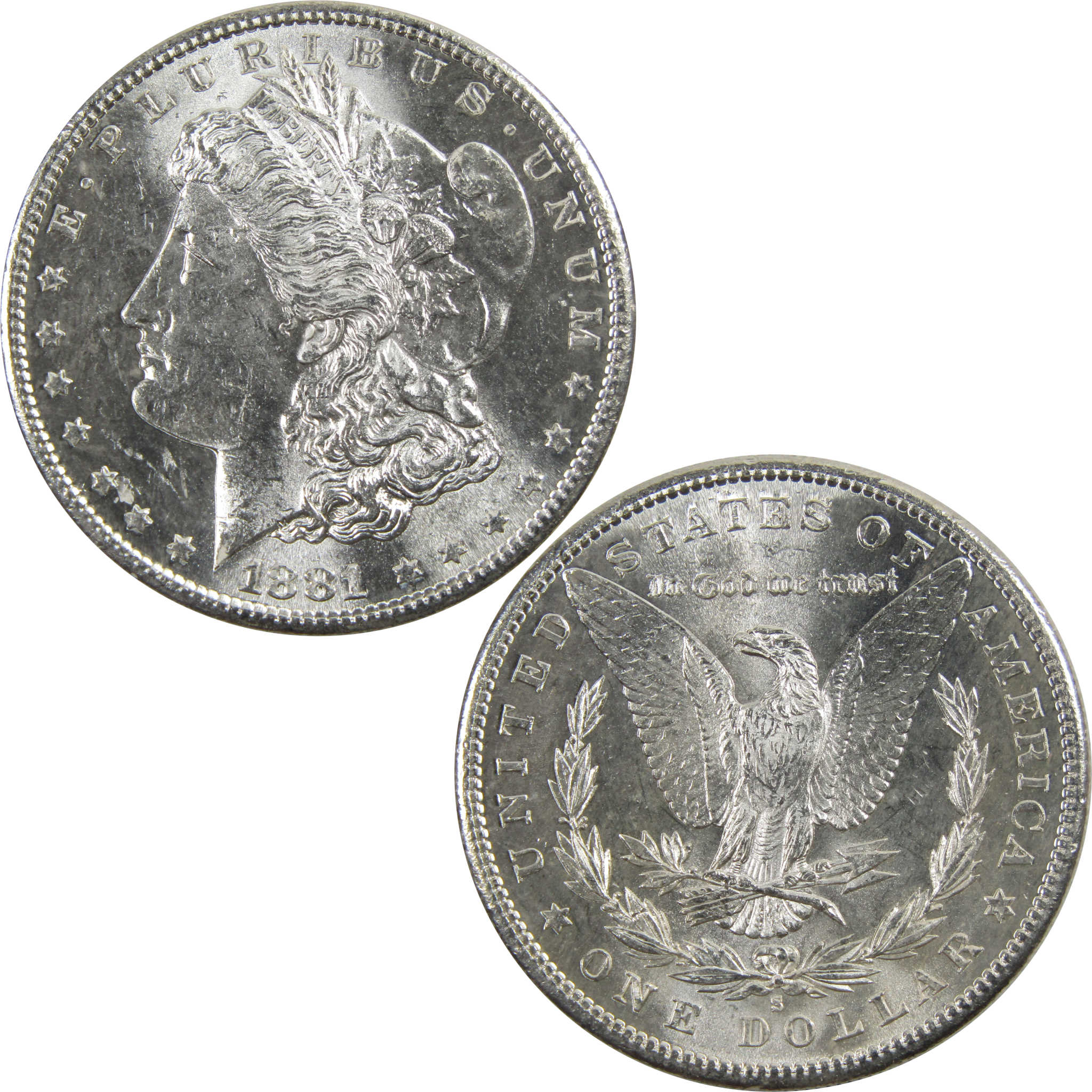 1881 S Morgan Dollar BU Uncirculated 90% Silver $1 Coin SKU:I5329 - Morgan coin - Morgan silver dollar - Morgan silver dollar for sale - Profile Coins & Collectibles