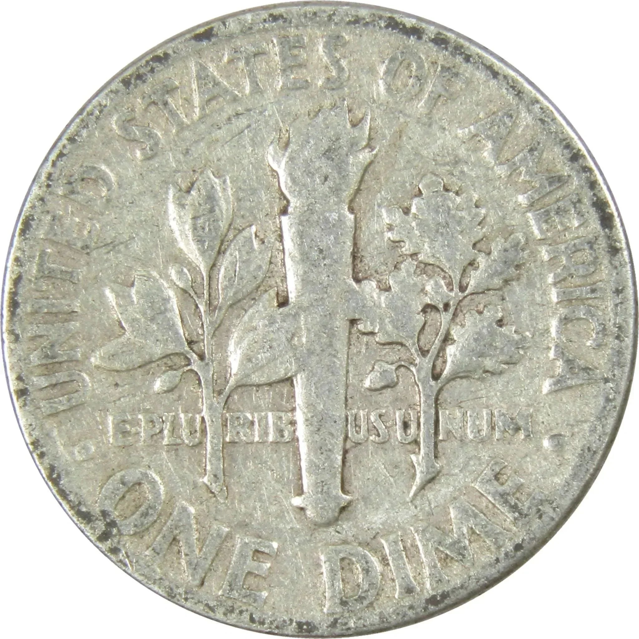 1951 Roosevelt Dime AG About Good 90% Silver 10c US Coin Collectible