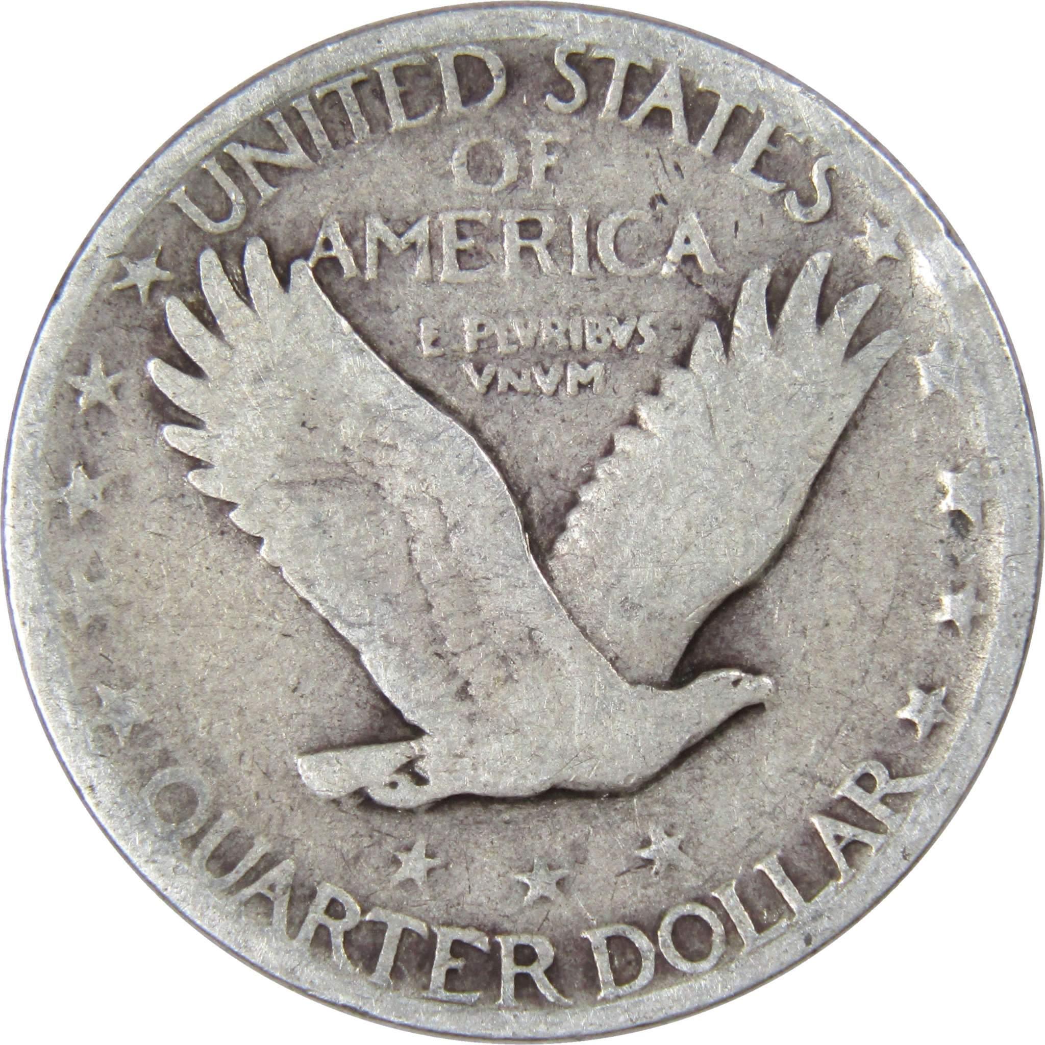 1925 Standing Liberty Quarter G Good 90% Silver 25c US Type Coin Collectible