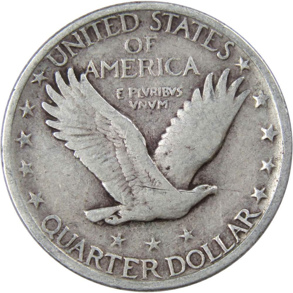 1927 Standing Liberty Quarter VG Very Good 90% Silver 25c US Type Coin
